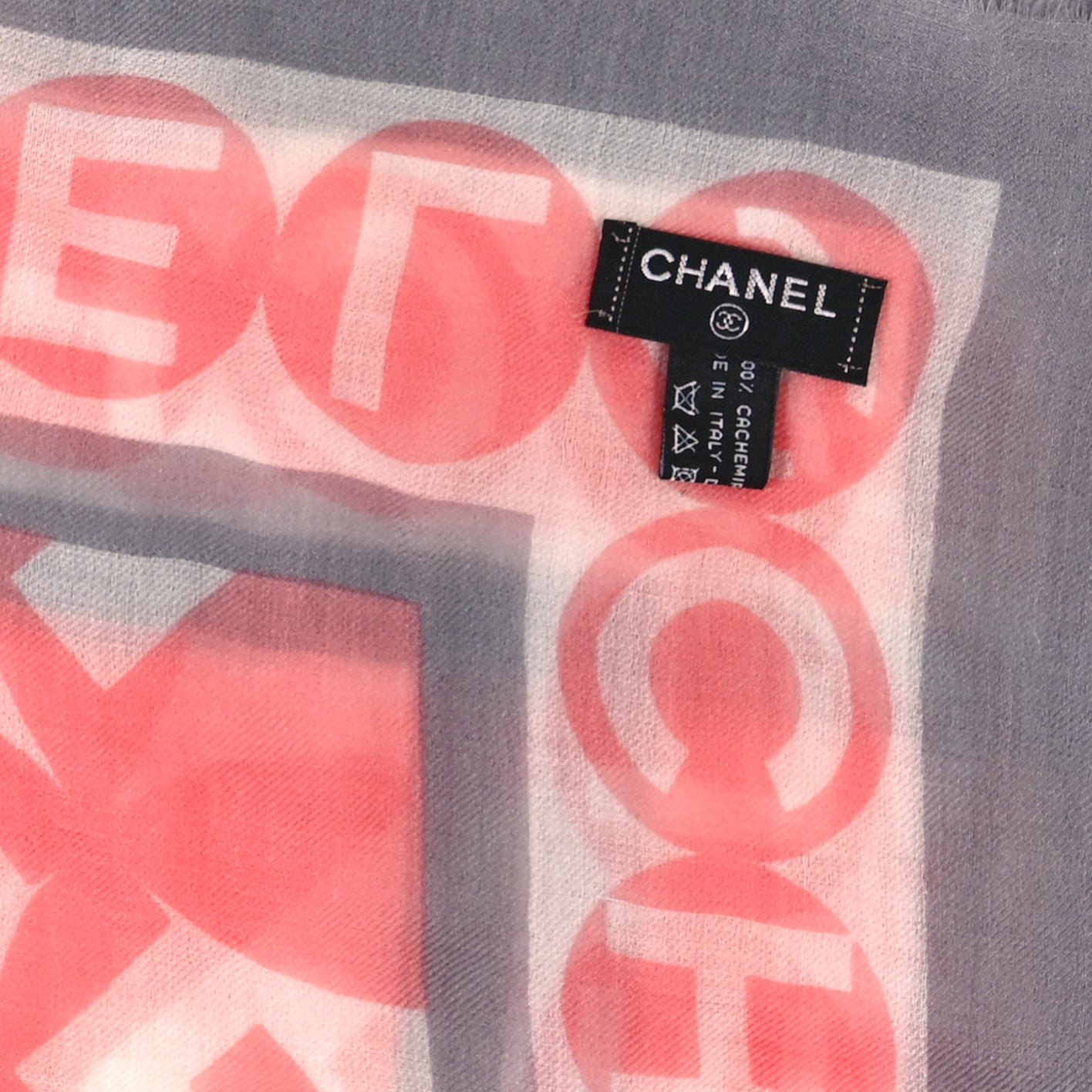 Cashmere CC Scarf Pink Grey