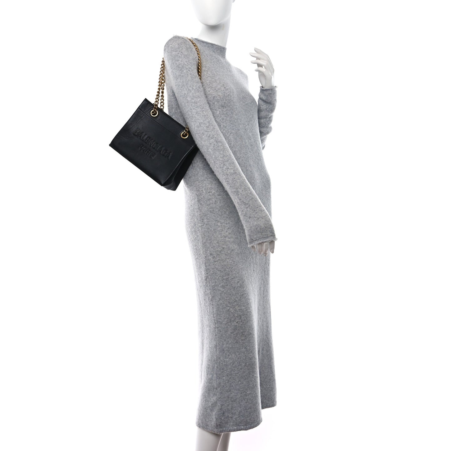 Soft Smooth Calfskin Small Duty Free Tote Black