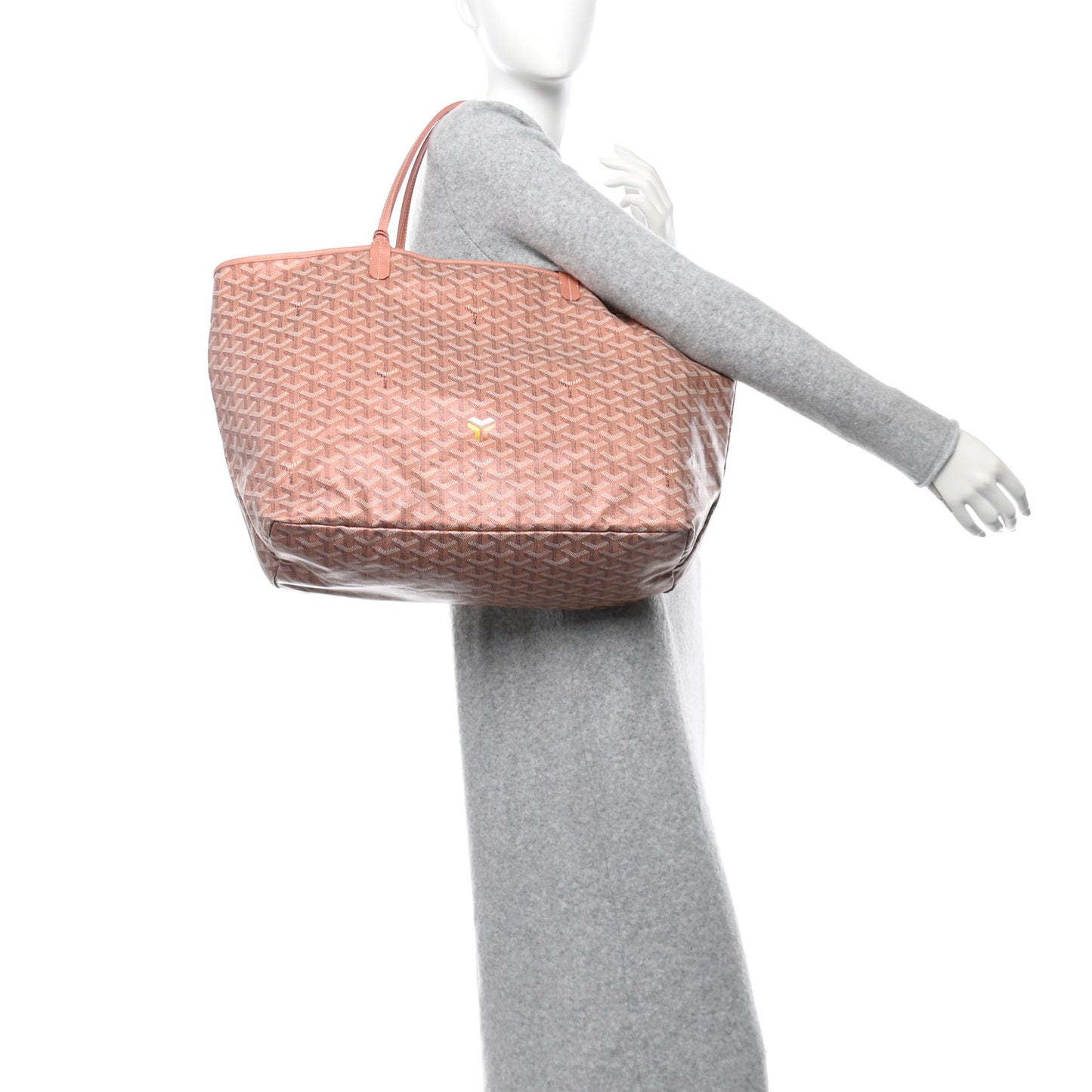 Iridescent Goyardine Saint Louis GM Pearly Coral
