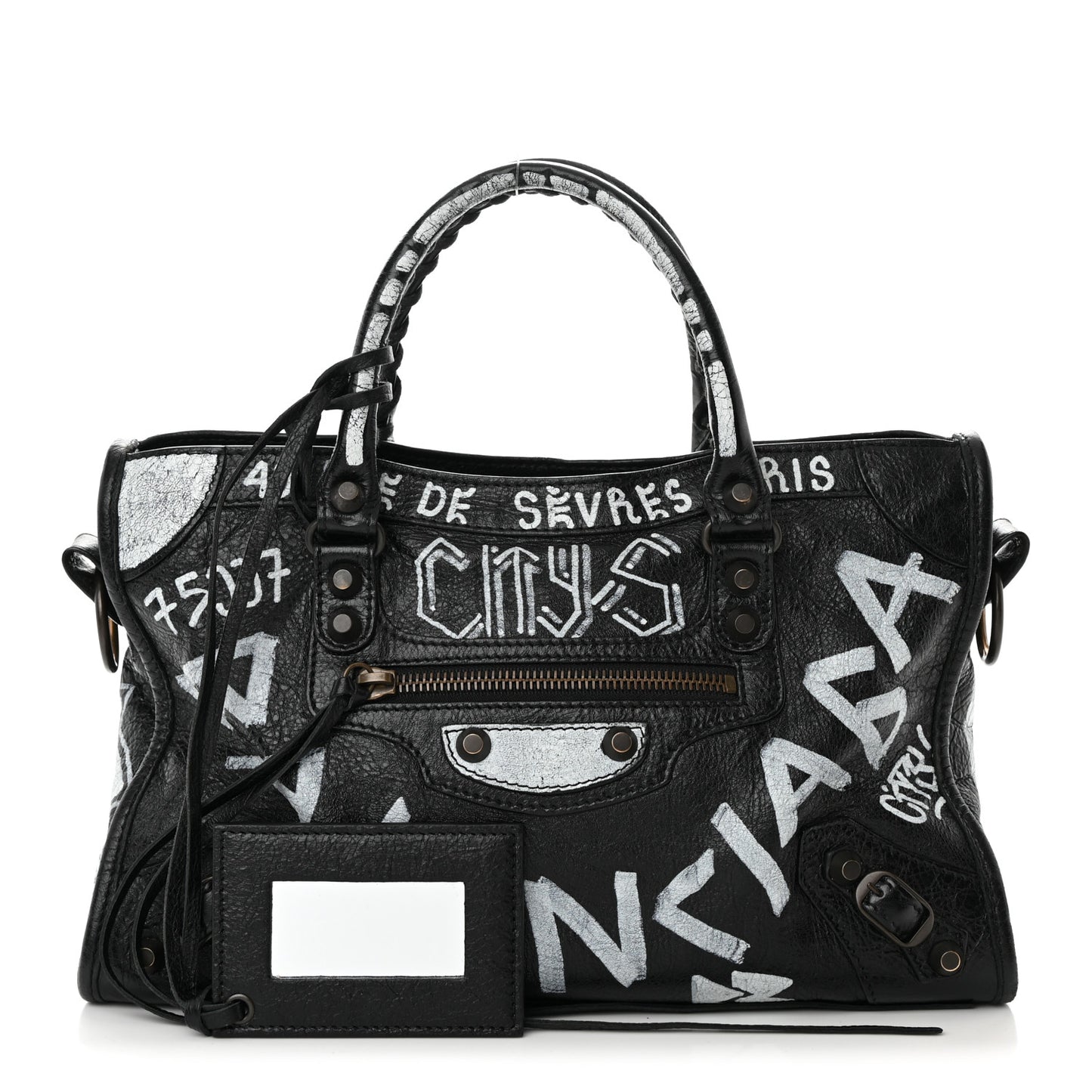 Agneau Classic Hardware Graffiti All Over S City Black