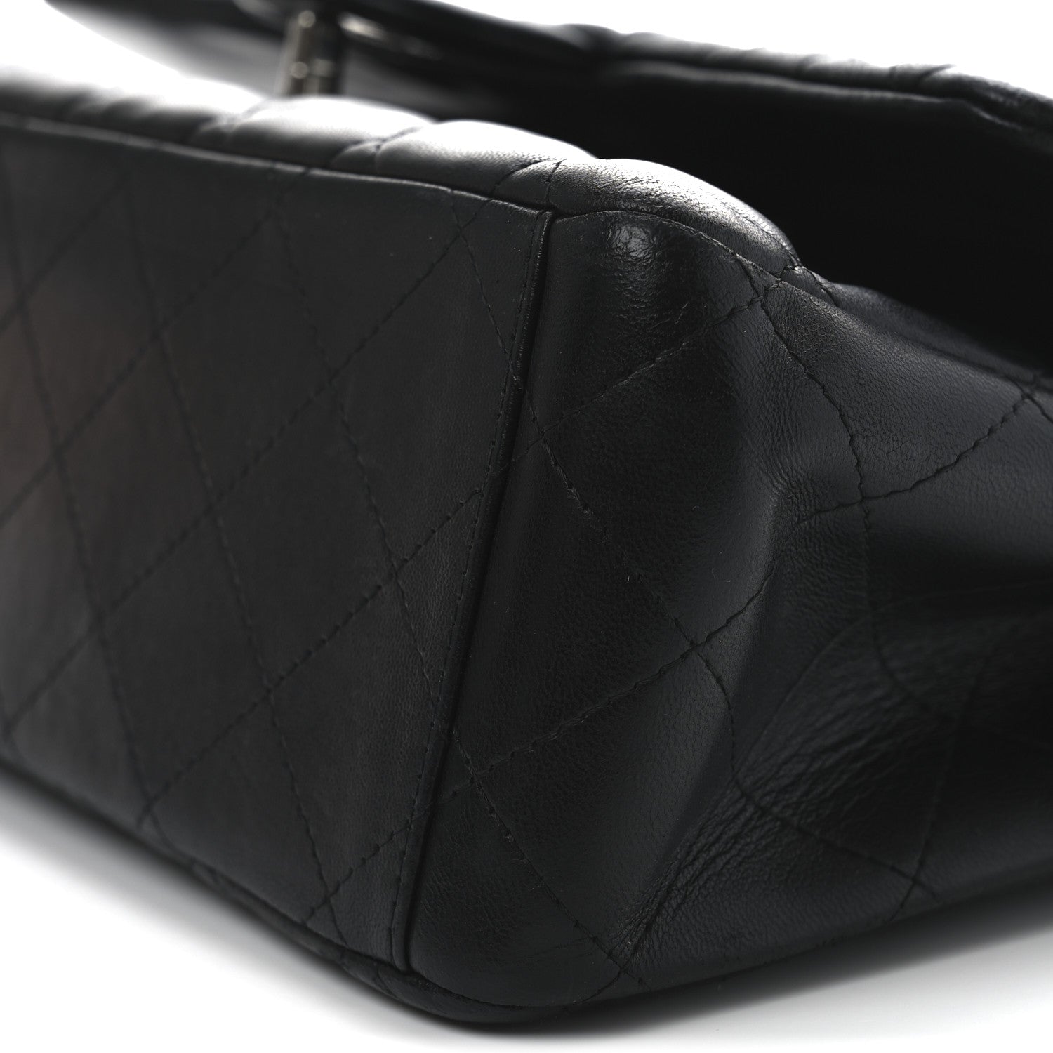 Chanel Lambskin Quilted Maxi Double Flap Black 10 of 10