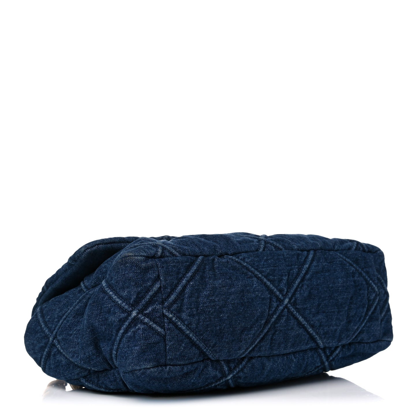 Denim Quilted Large Chanel 19 Flap Blue