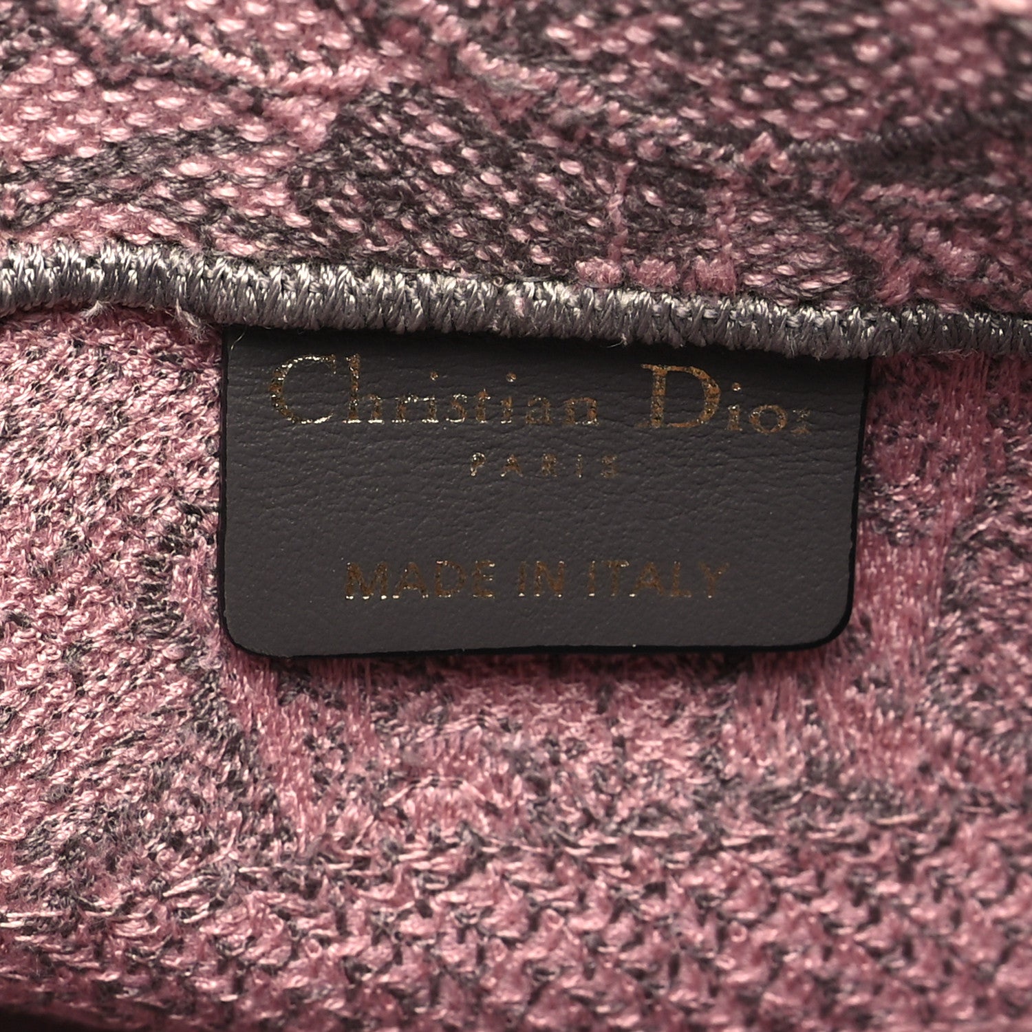 FASHIONPHILE Canvas Embroidered Small Dioriviera Toile De Jouy Book Tote Pink 6 of 10