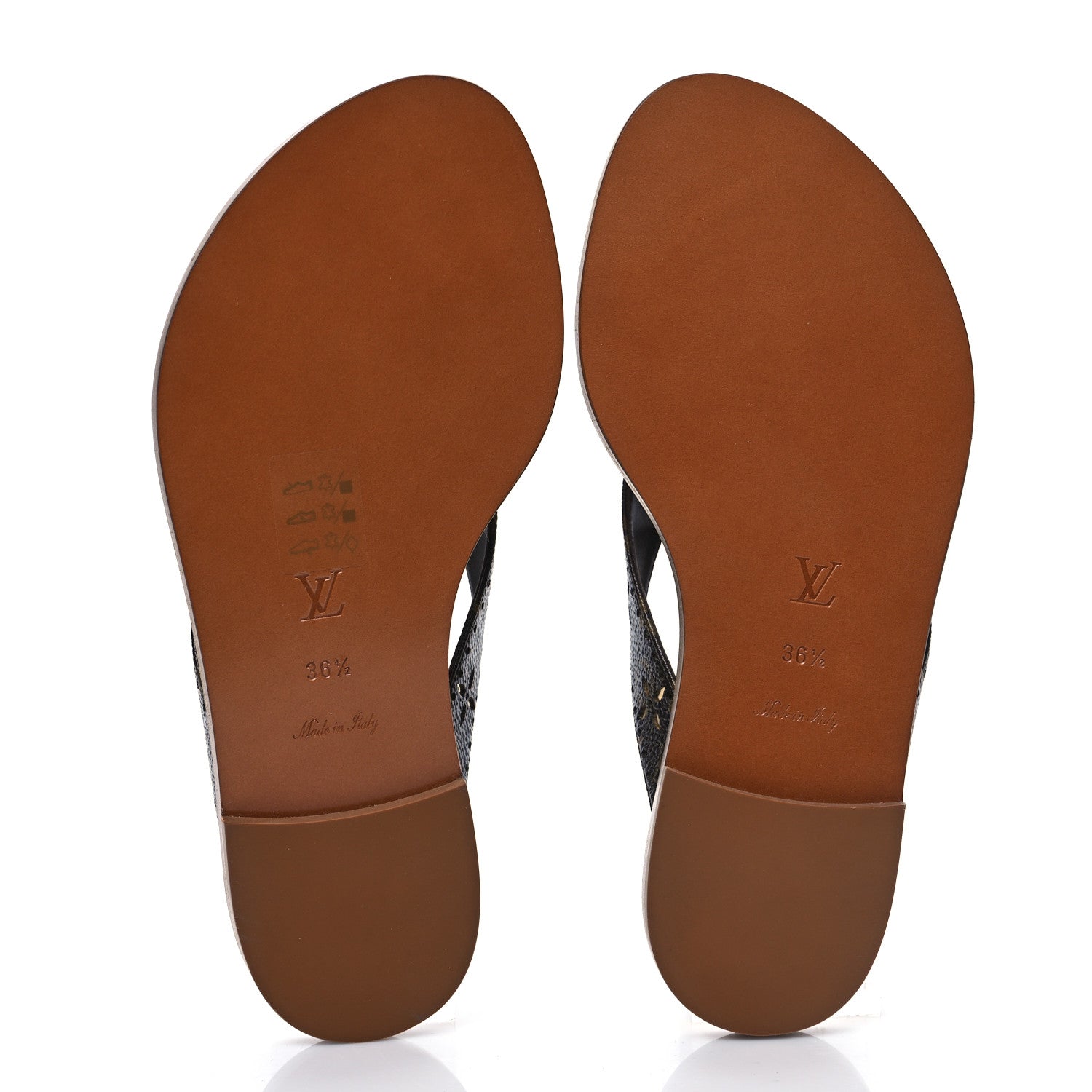 Louis Vuitton Monogram Sunny Flat Thong Sandals 36.5 Brown 5 of 8