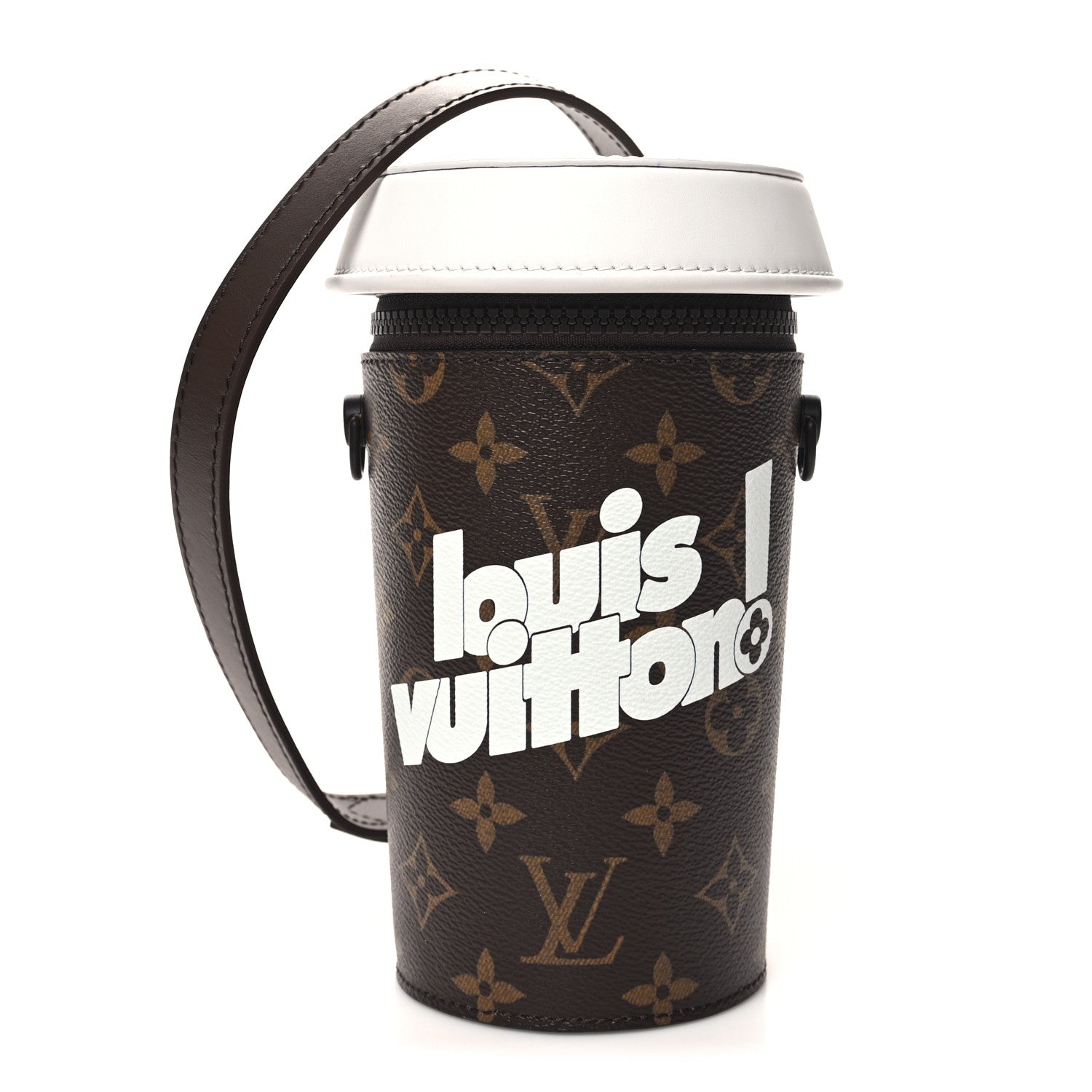 Louis Vuitton Monogram Calfskin Everyday LV Coffee Cup Pouch 1 of 9