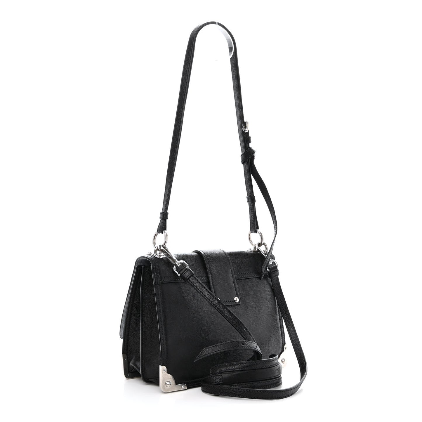 Glace Calfskin Large Soft Cahier Bag Black