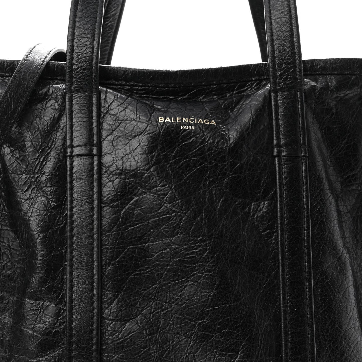 Agneau Small Bazar Shopper Tote Black