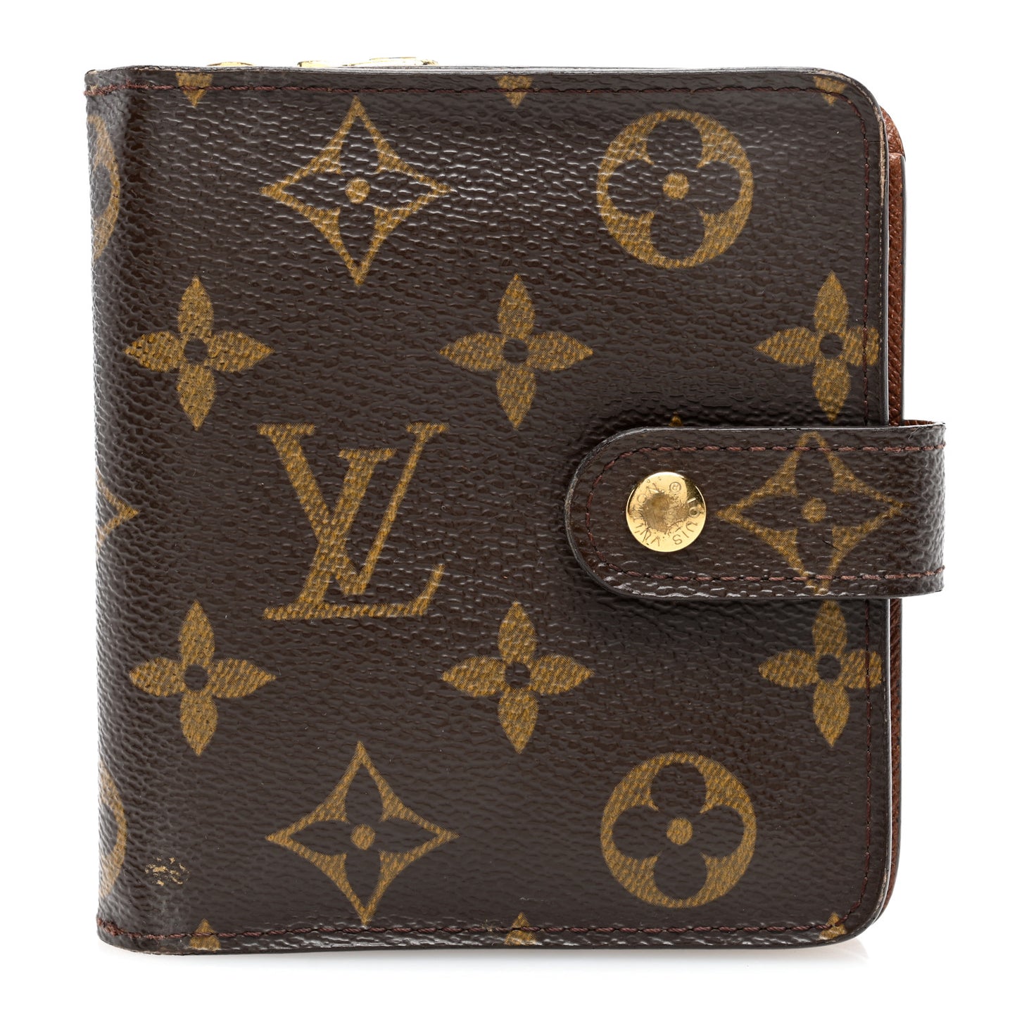 Monogram Compact Zippe Zipped Wallet