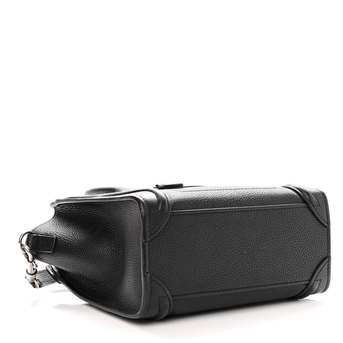 Drummed Calfskin Nano Luggage Black