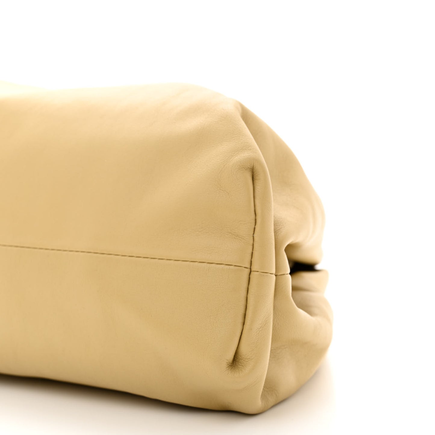 Smooth Butter Calf The Pouch Oversized Clutch Tapioca