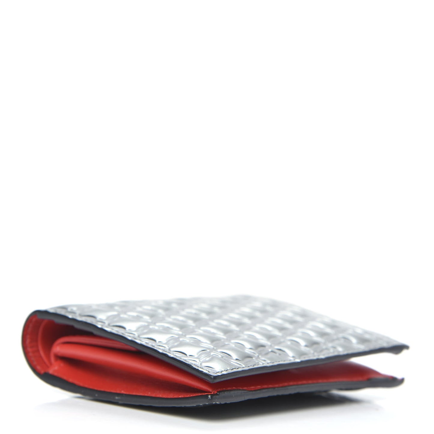 Patent Embossed Bi-Fold Wallet Silver