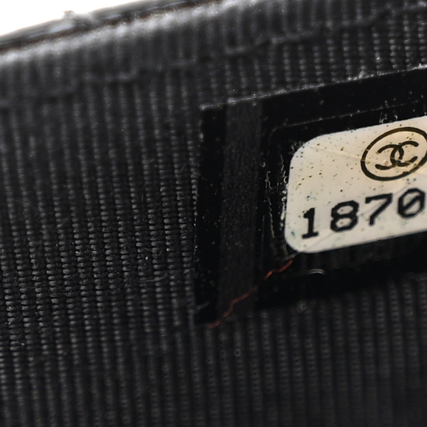 Patent Quilted Wallet On Chain WOC Black