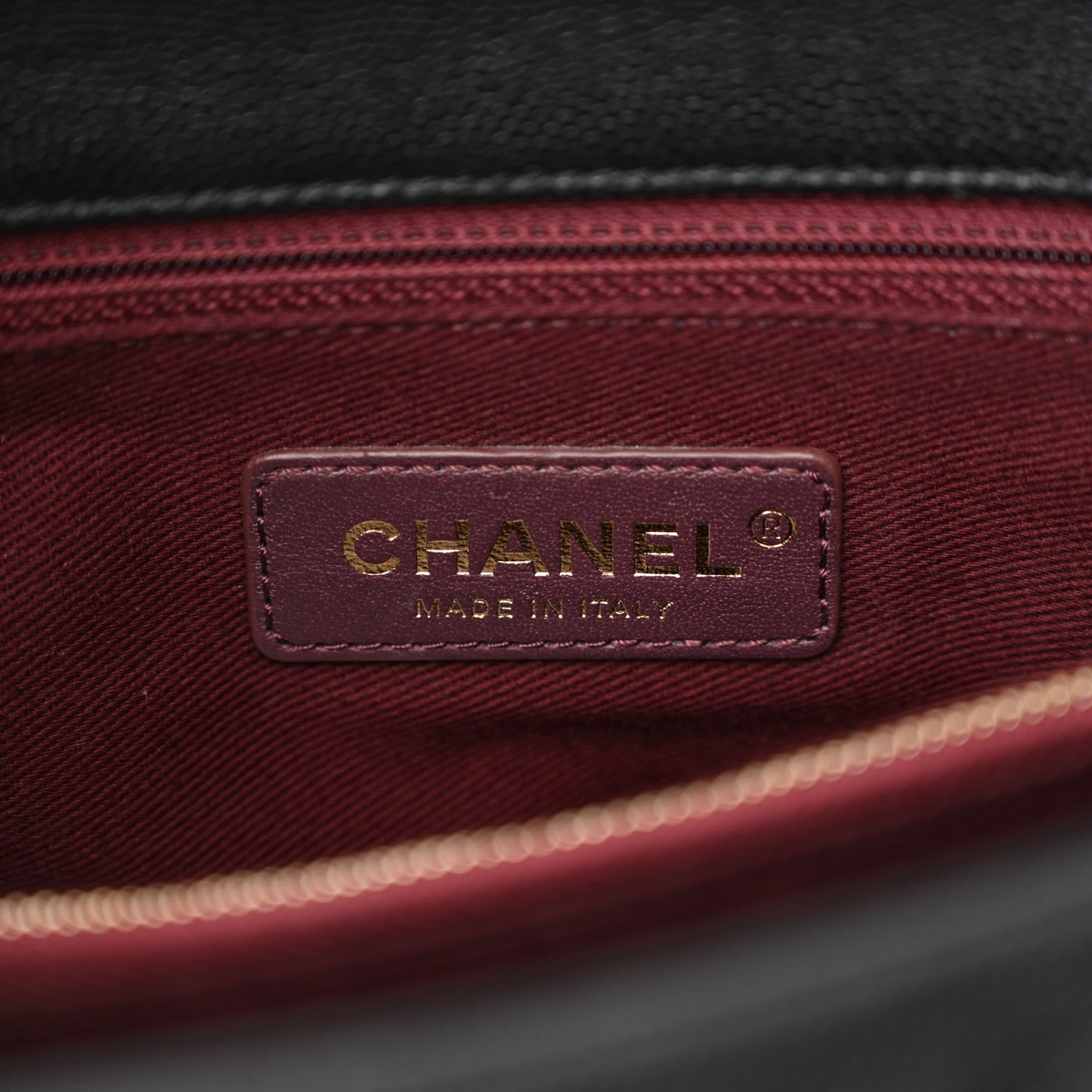 Caviar Quilted Small Coco Handle Flap Black