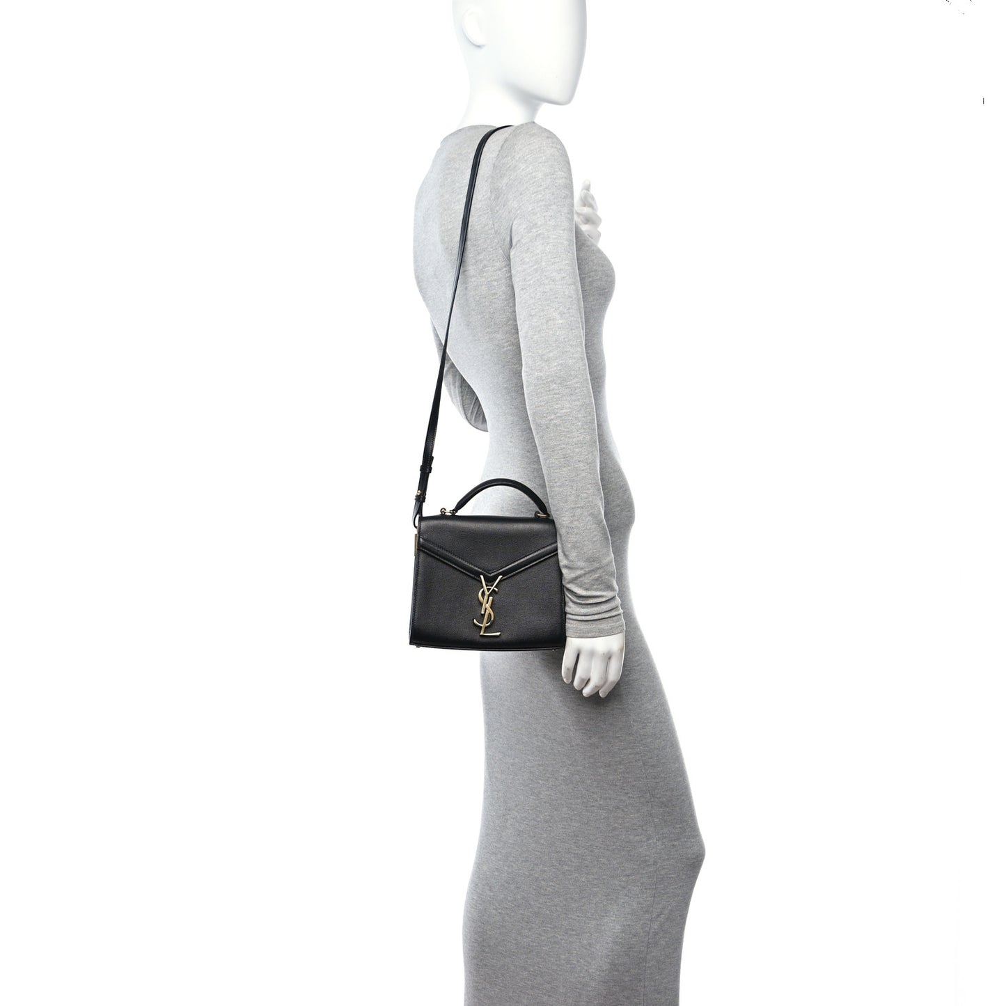 Grain de Poudre Mini Classic Monogram Cassandra Top Handle Black Rouge Legion