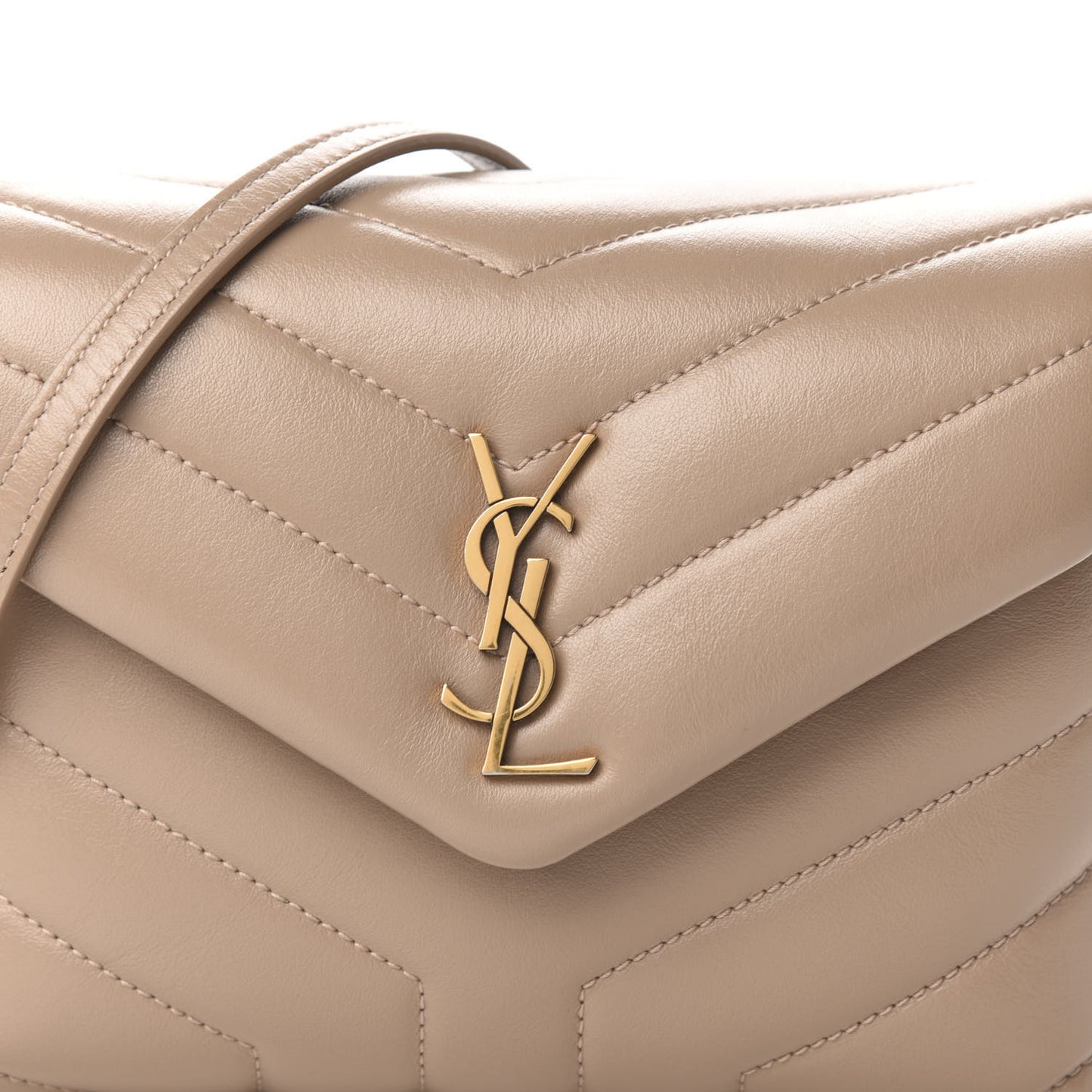 Calfskin Y Quilted Monogram Toy Loulou Satchel Dusty Grey