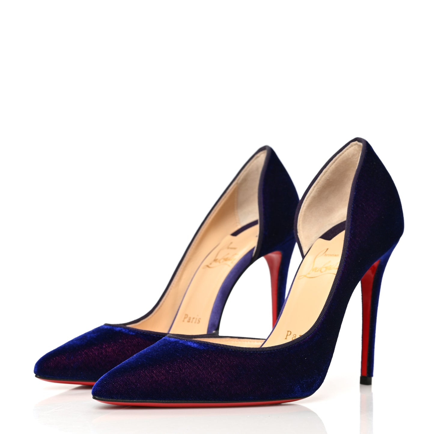 Veau Velours Iriza 100 Pumps 35 Blueberry