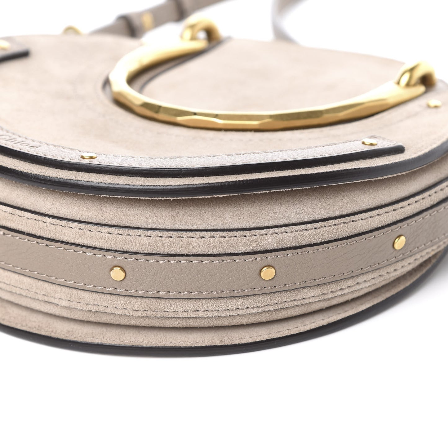 Calfskin Suede Small Pixie Bag Motty Grey