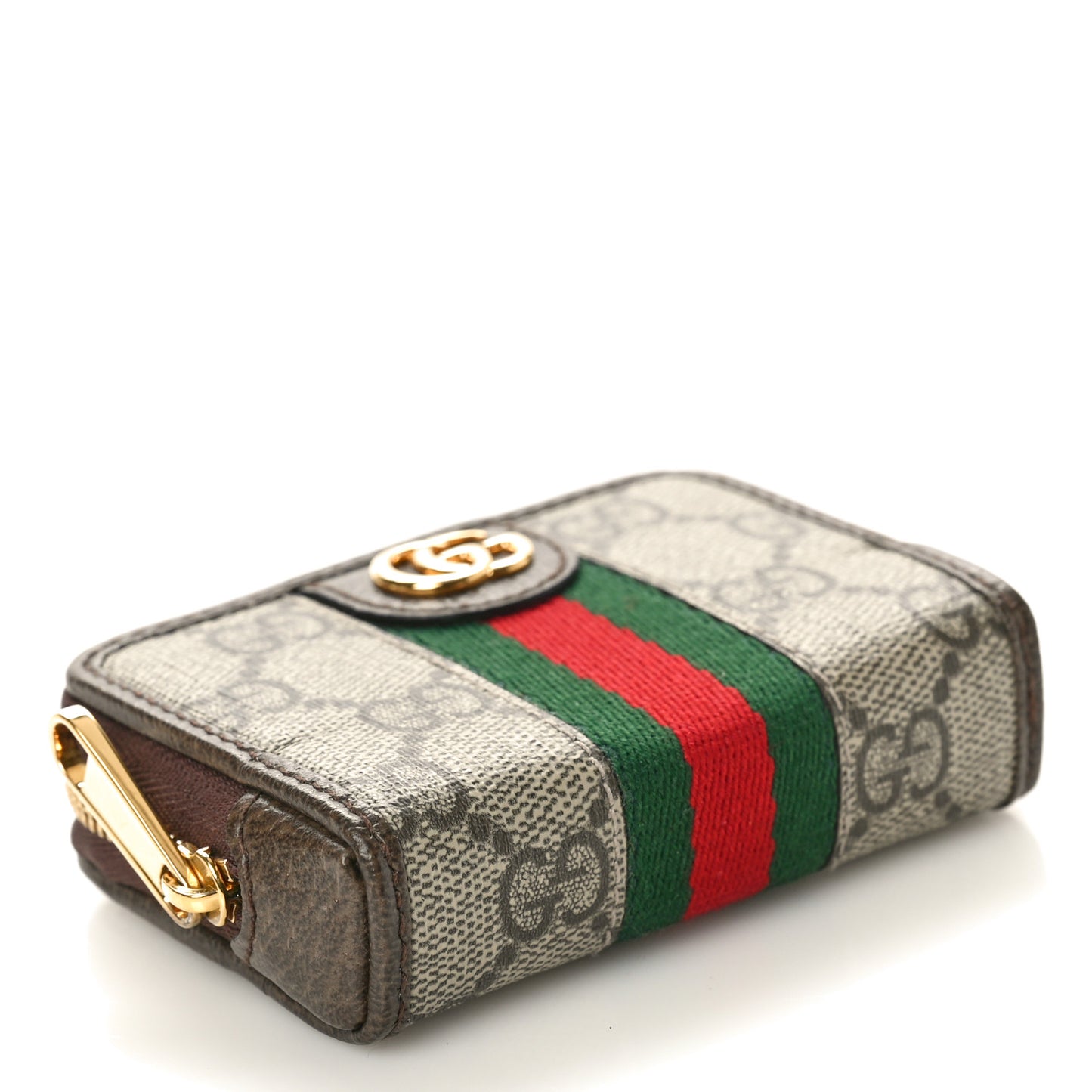 GG Supreme Monogram Web Ophidia Playing Card Case Beige New Acero
