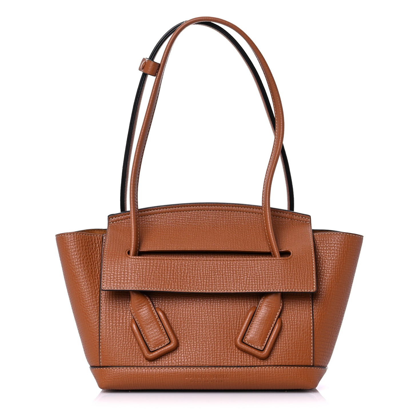 Grainy Calfskin Small Arco Wood