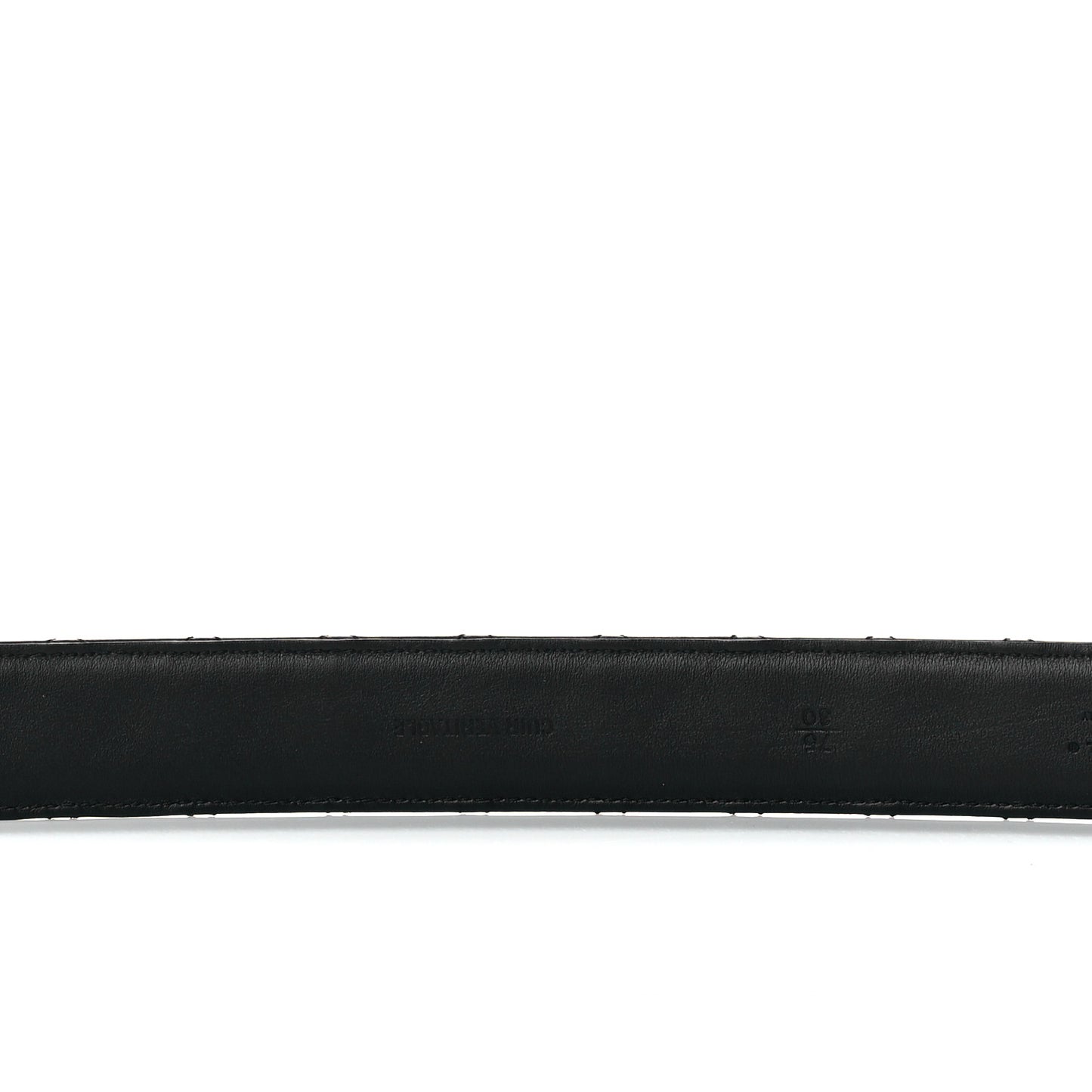 Lambskin Quilted CC Chain Belt 75 30 Black