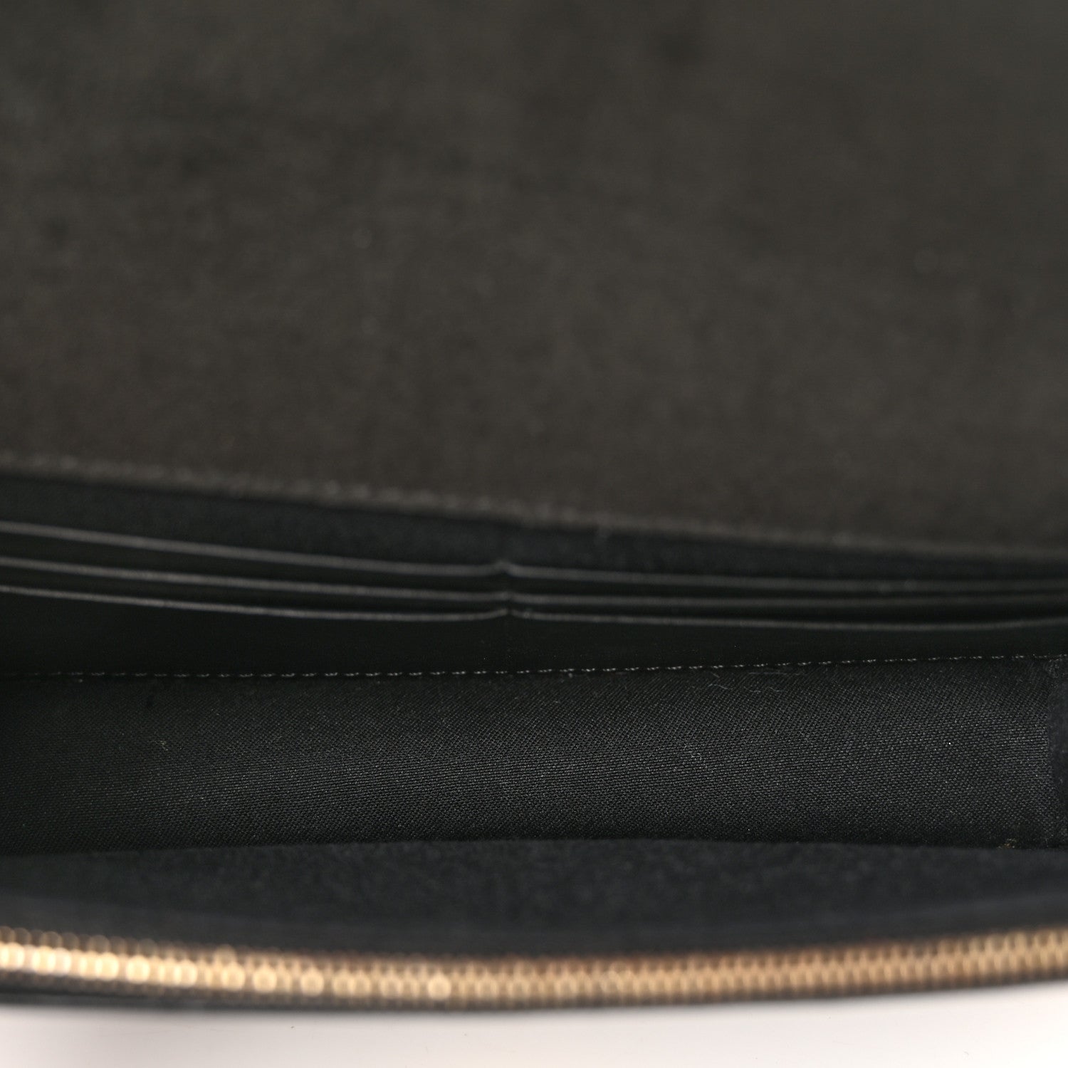 Fendi Vitello Liberty Lucido Metal Monster Eyes Tube Wallet on Chain Black 5 of 11