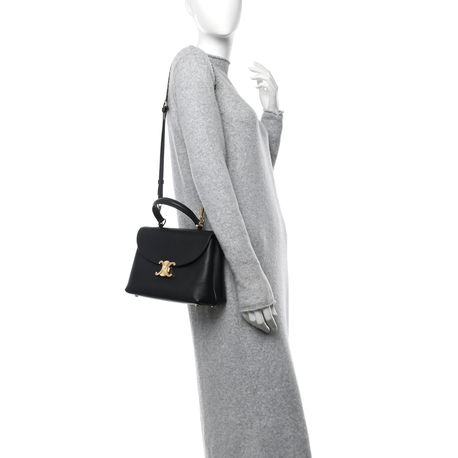 Celine Supple Calfskin Medium Nino Black 2 of 10