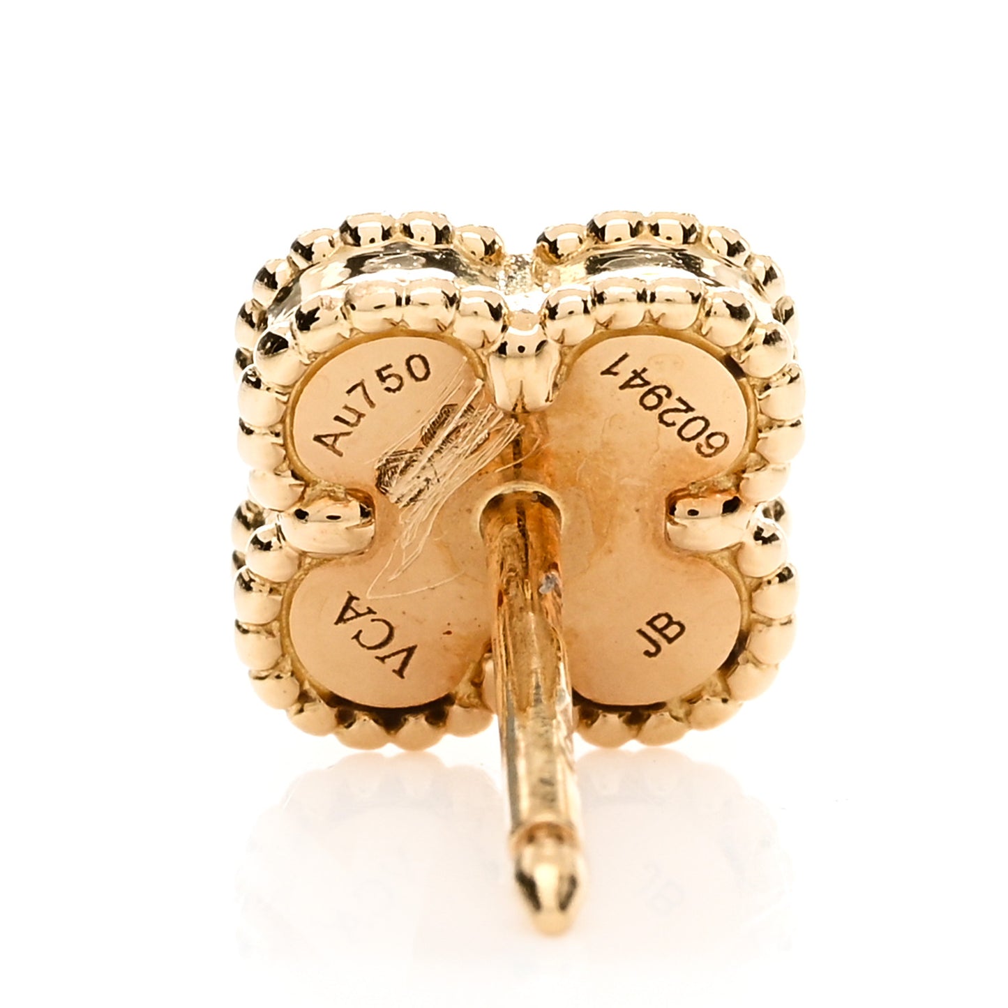 18K Yellow Gold Mother of Pearl Sweet Alhambra Earrings