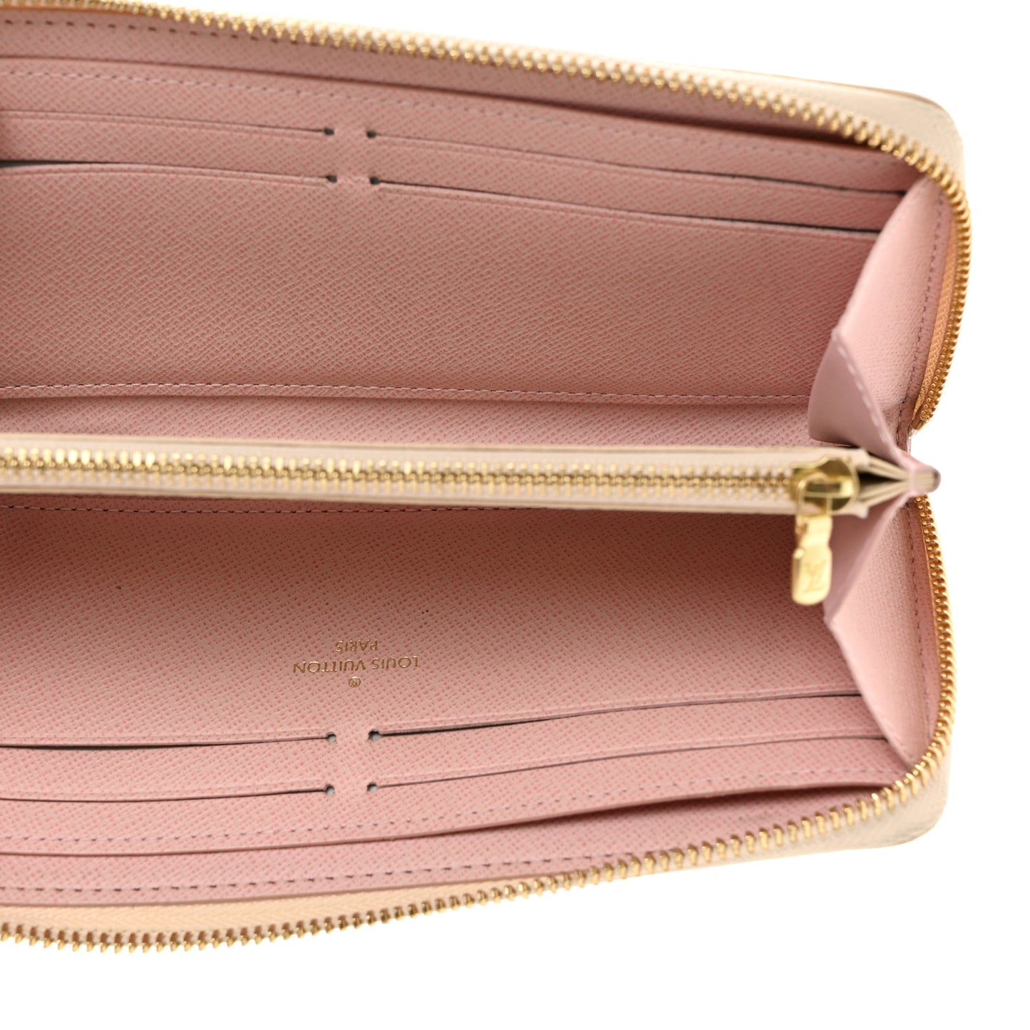 Damier Azur Clemence Wallet Rose Ballerine
