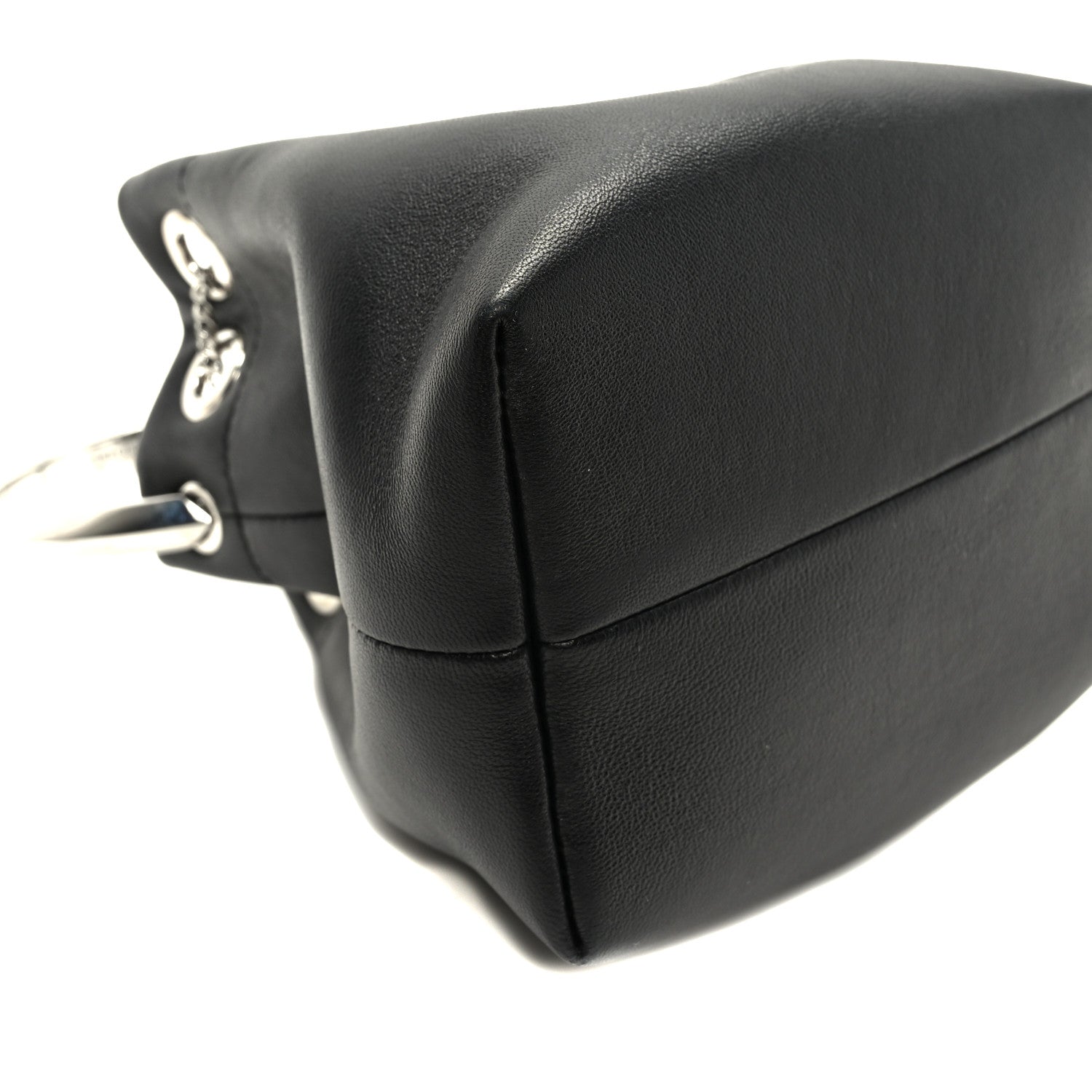 Jimmy Choo Calfskin Bon Bon Bag Bucket Bag Black 8 of 9