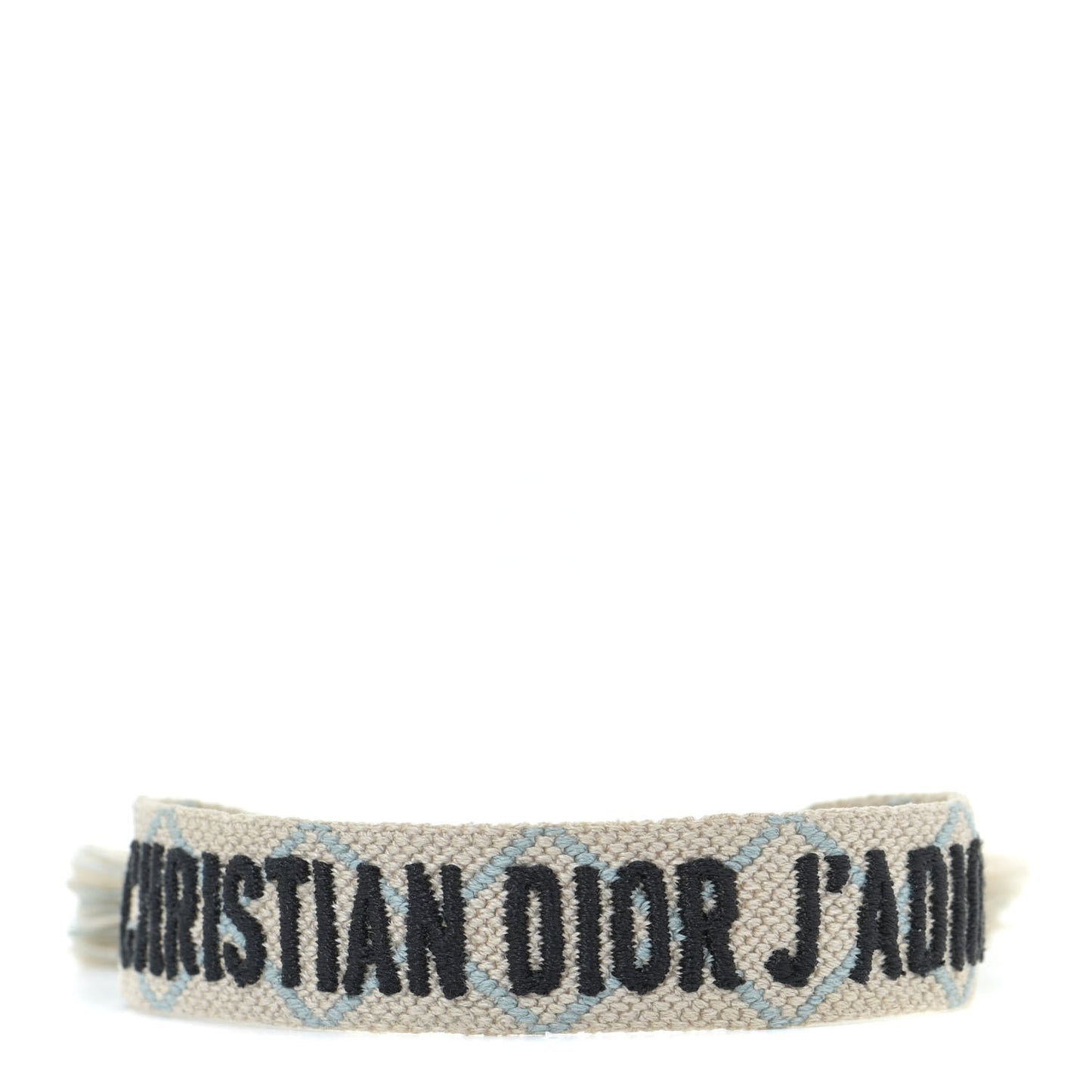 Woven Cotton J'Adior Friendship Bracelet Beige