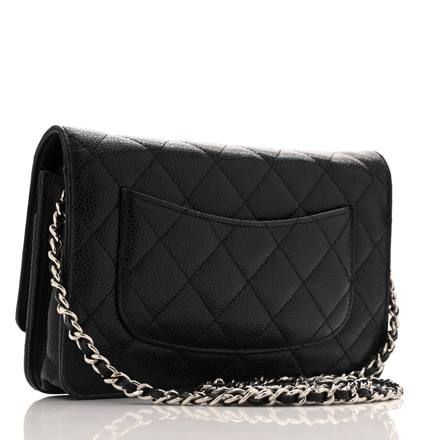 Chanel Caviar Quilted Wallet on Chain WOC Black 3 of 13