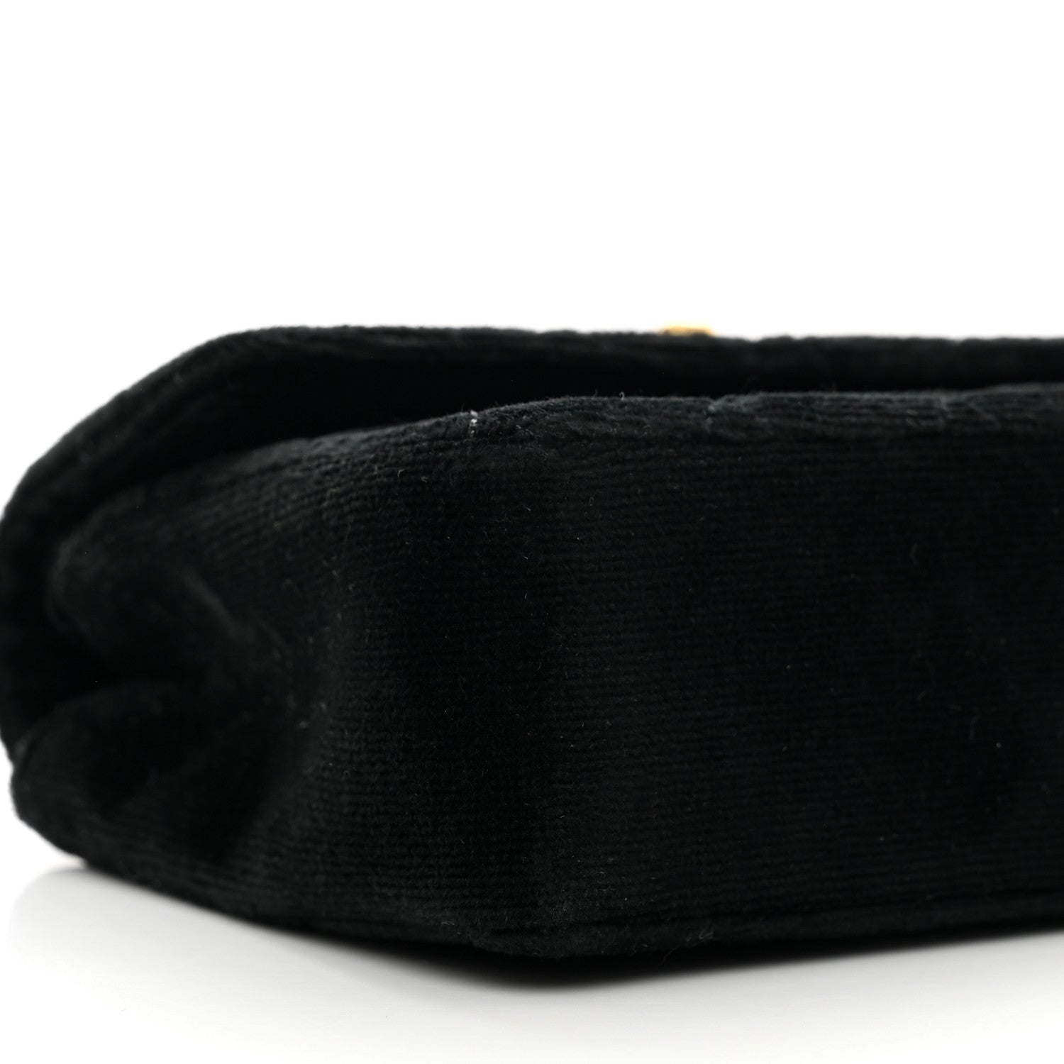 Chanel Velvet Quilted Extra Mini Rectangular Flap Black 9 of 10