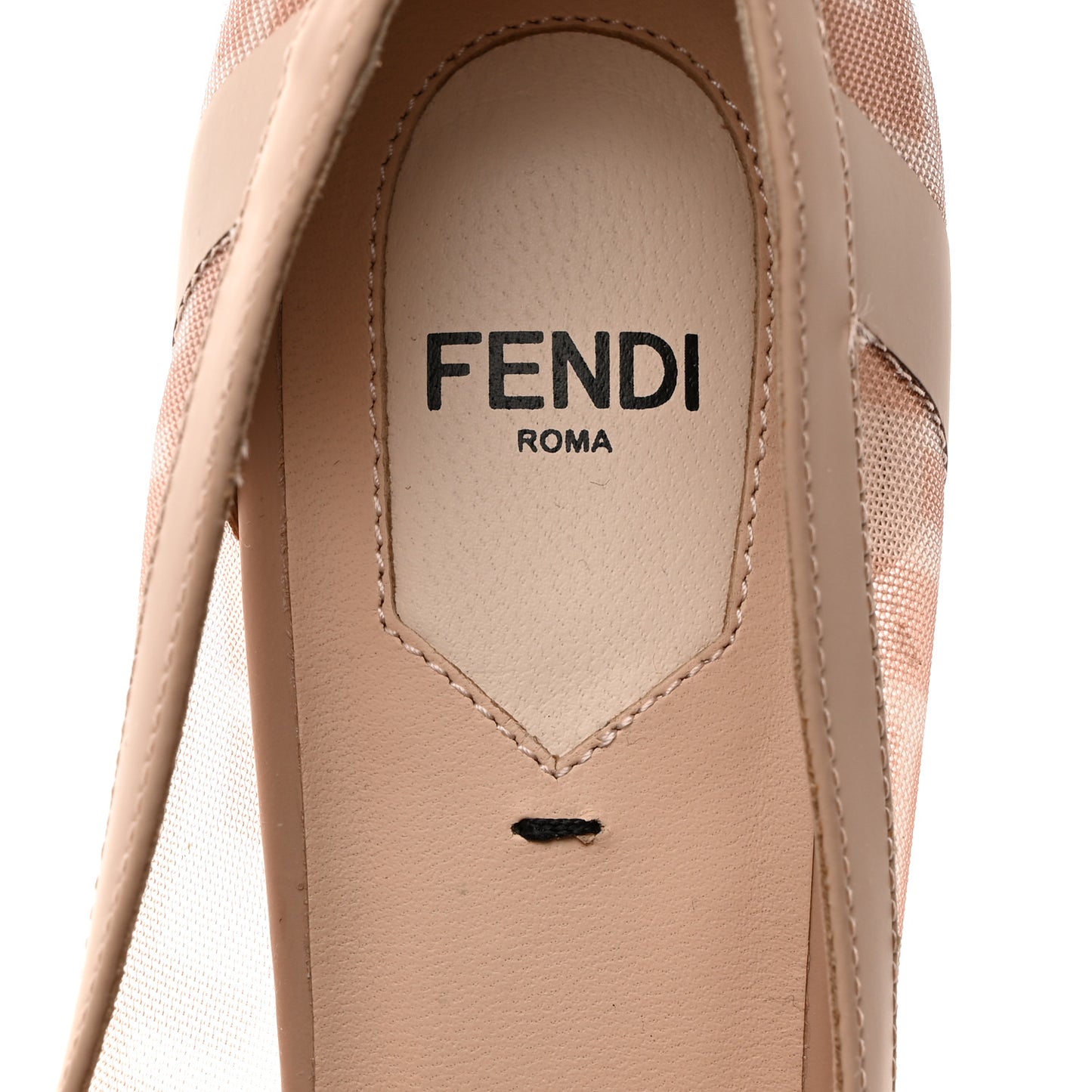Technical Mesh Vitello Gommato FF Colibri 85mm Pumps 37 Rose Nudo