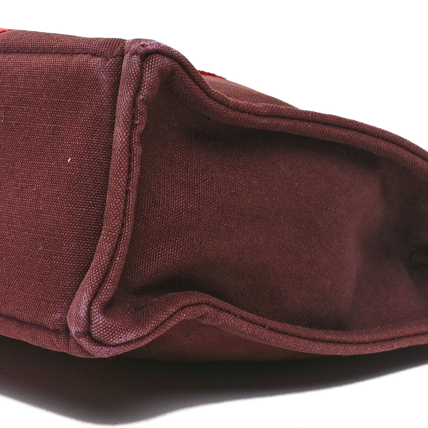 Hermes Canvas Fourre Tout PM Burgundy 9 of 9