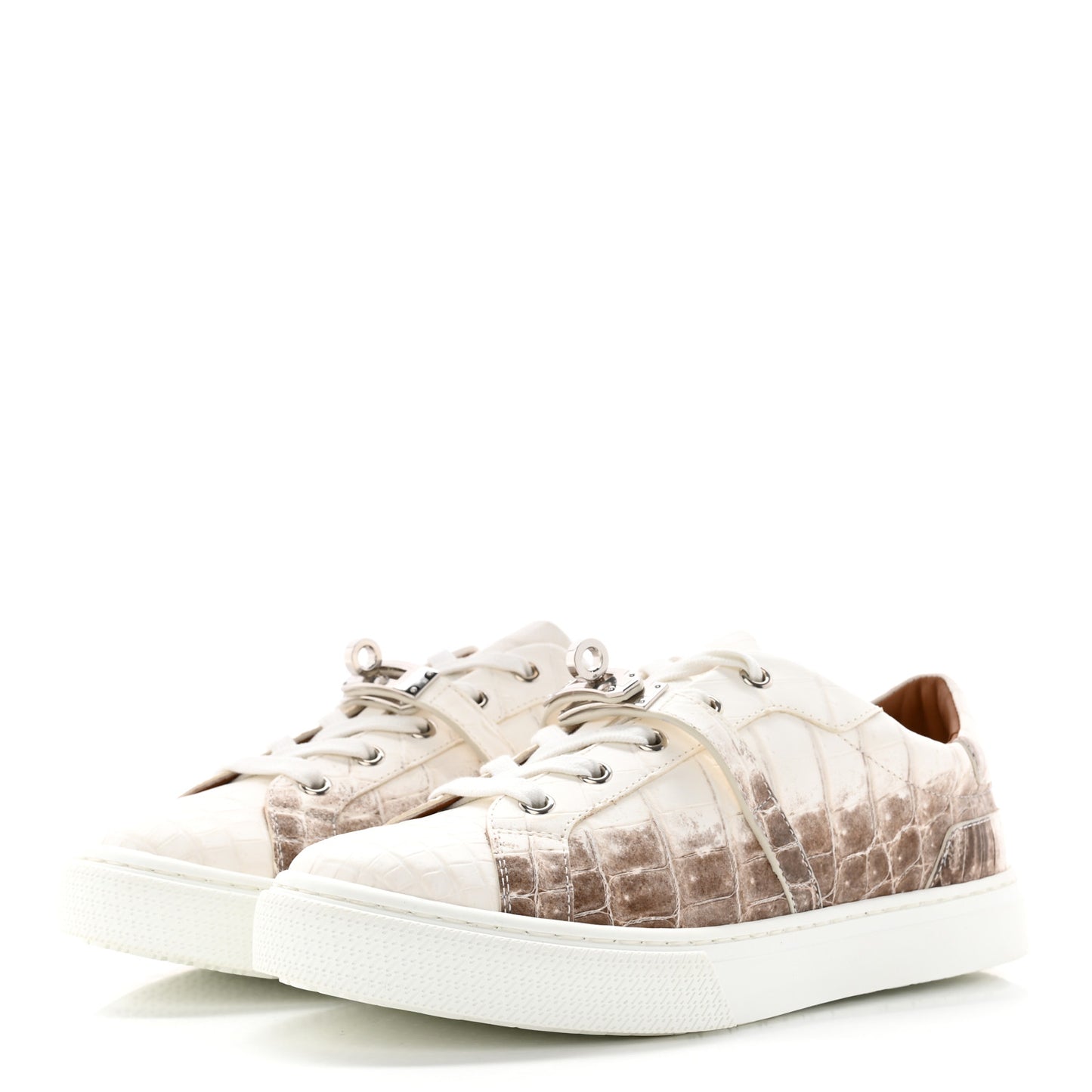 Matte Niloticus Crocodile Himalaya Day Sneaker 37.5 Blanc