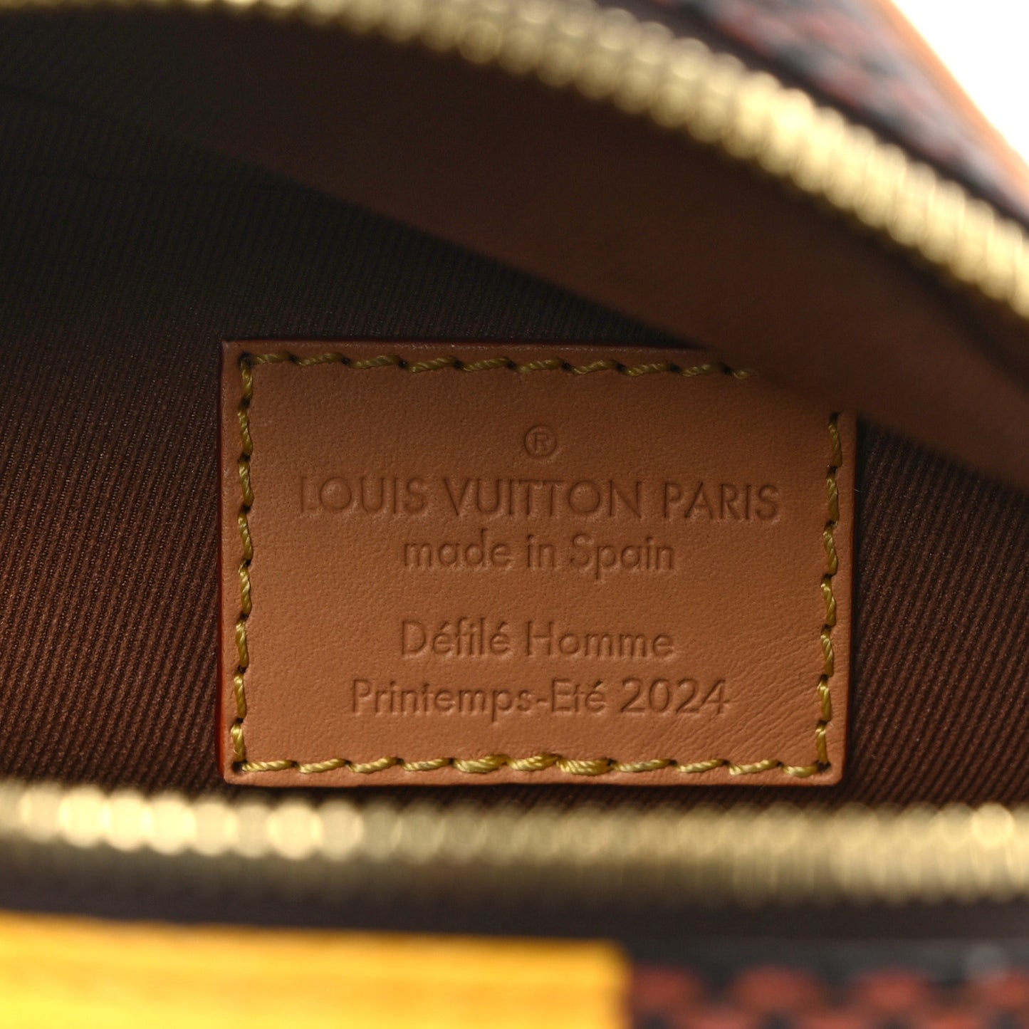 Damier Pop Chess Messenger Jaune Mat