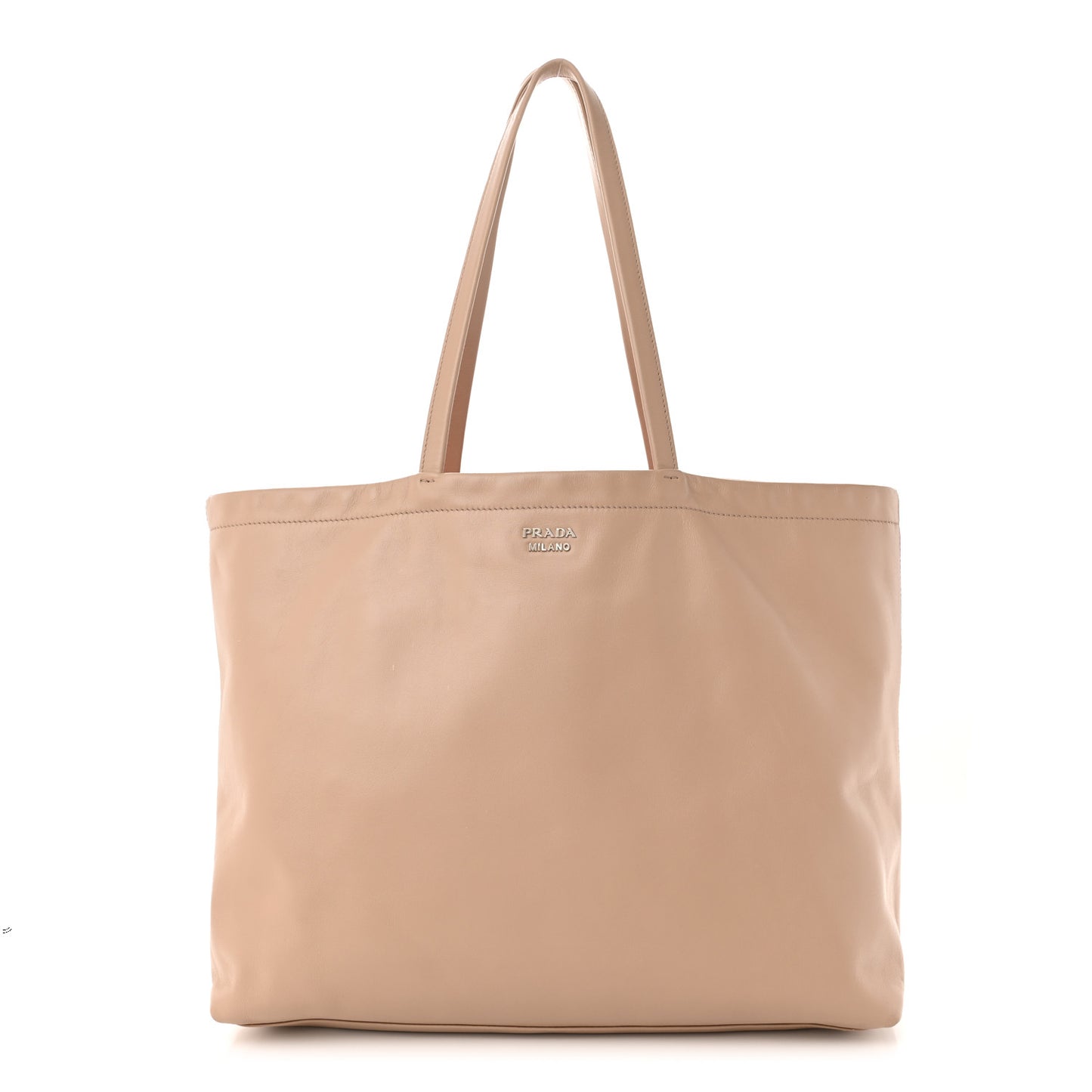 Soft Calfskin Shopping Tote Cammeo Lacca