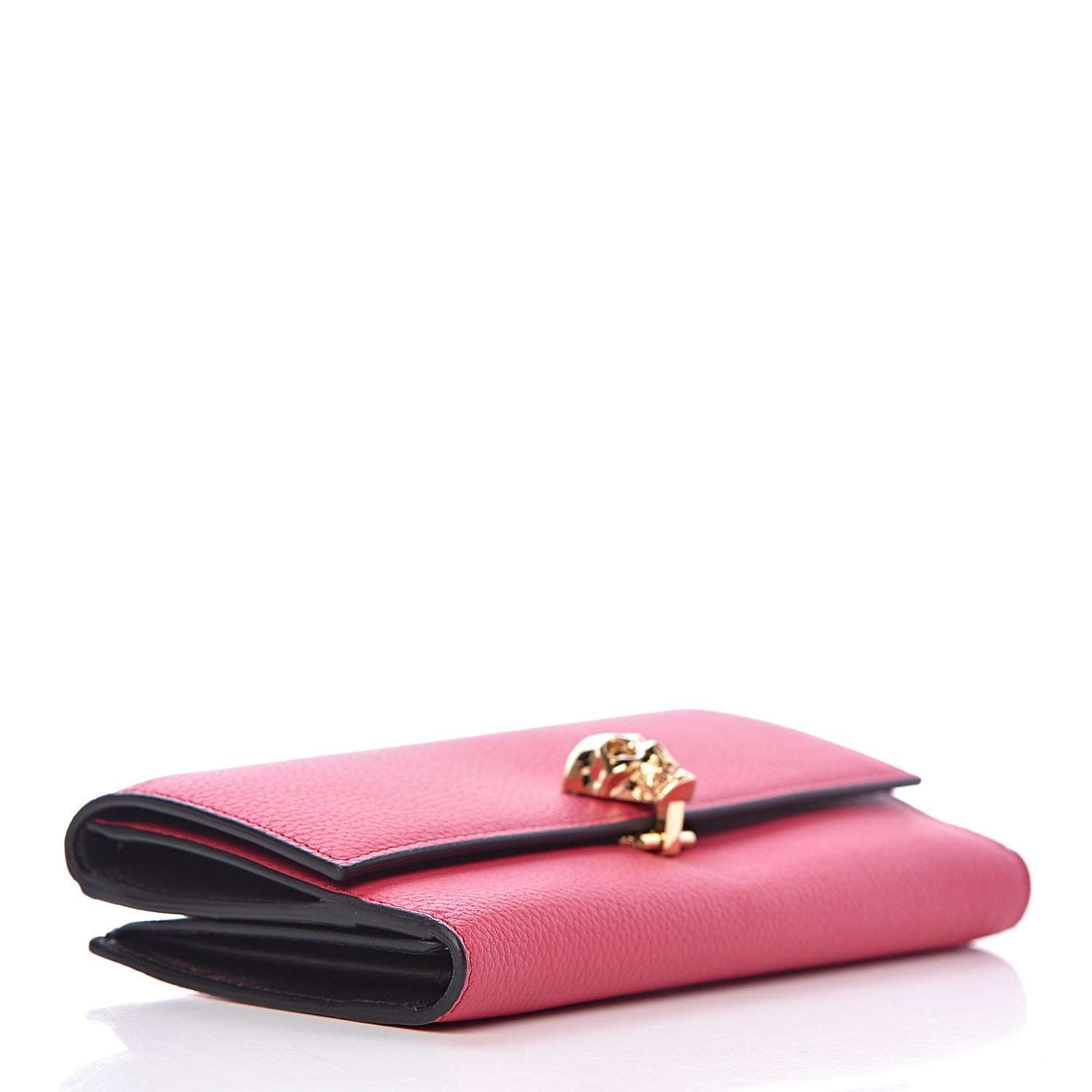 Alexander McQueen Calfskin Skull Continental Wallet Fuchsia 4 of 8