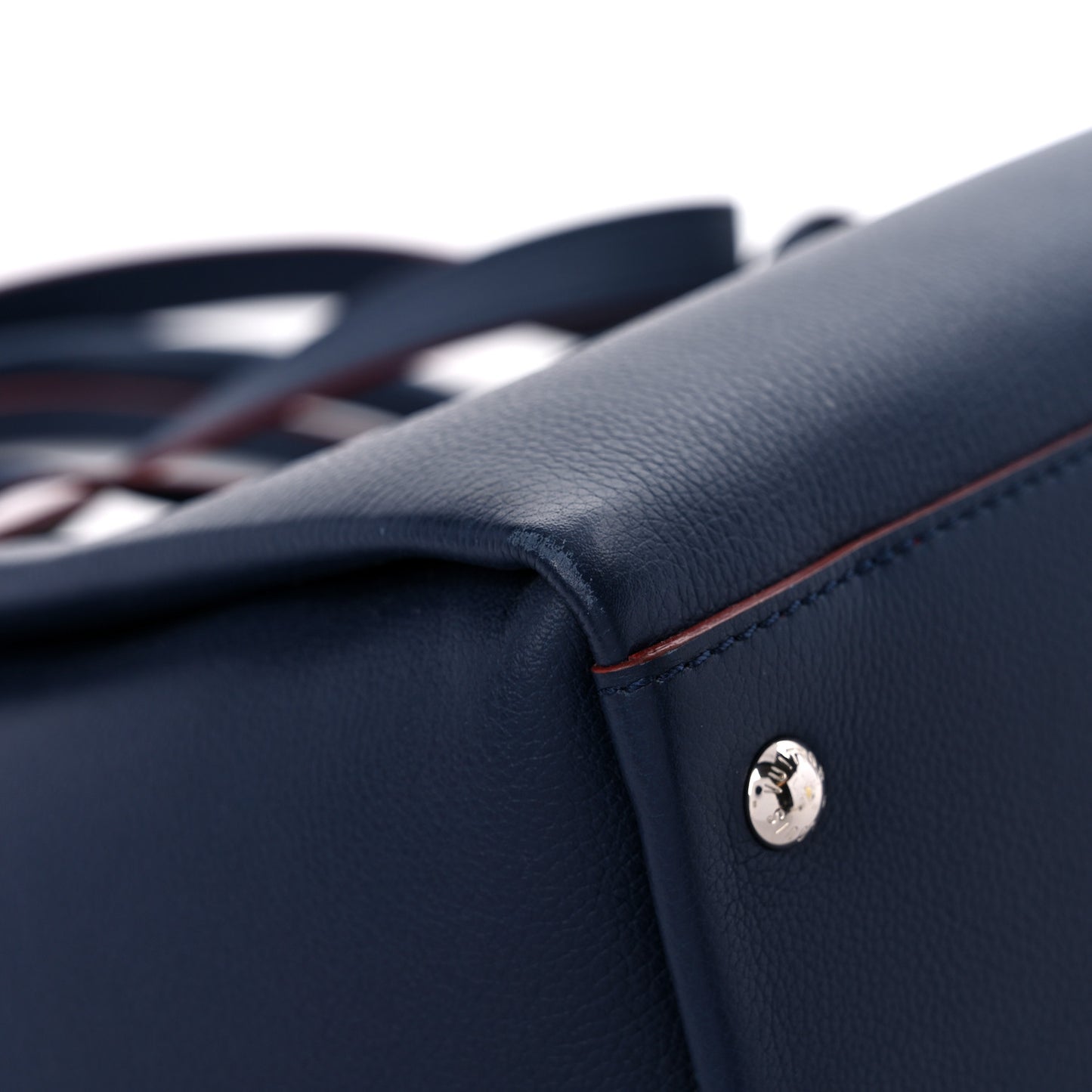 Calfskin Lockmeto Marine Rouge