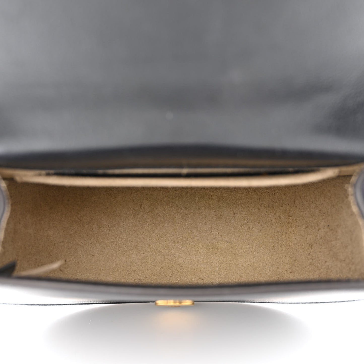 Calfskin Suede Small Nile Bracelet Bag Black