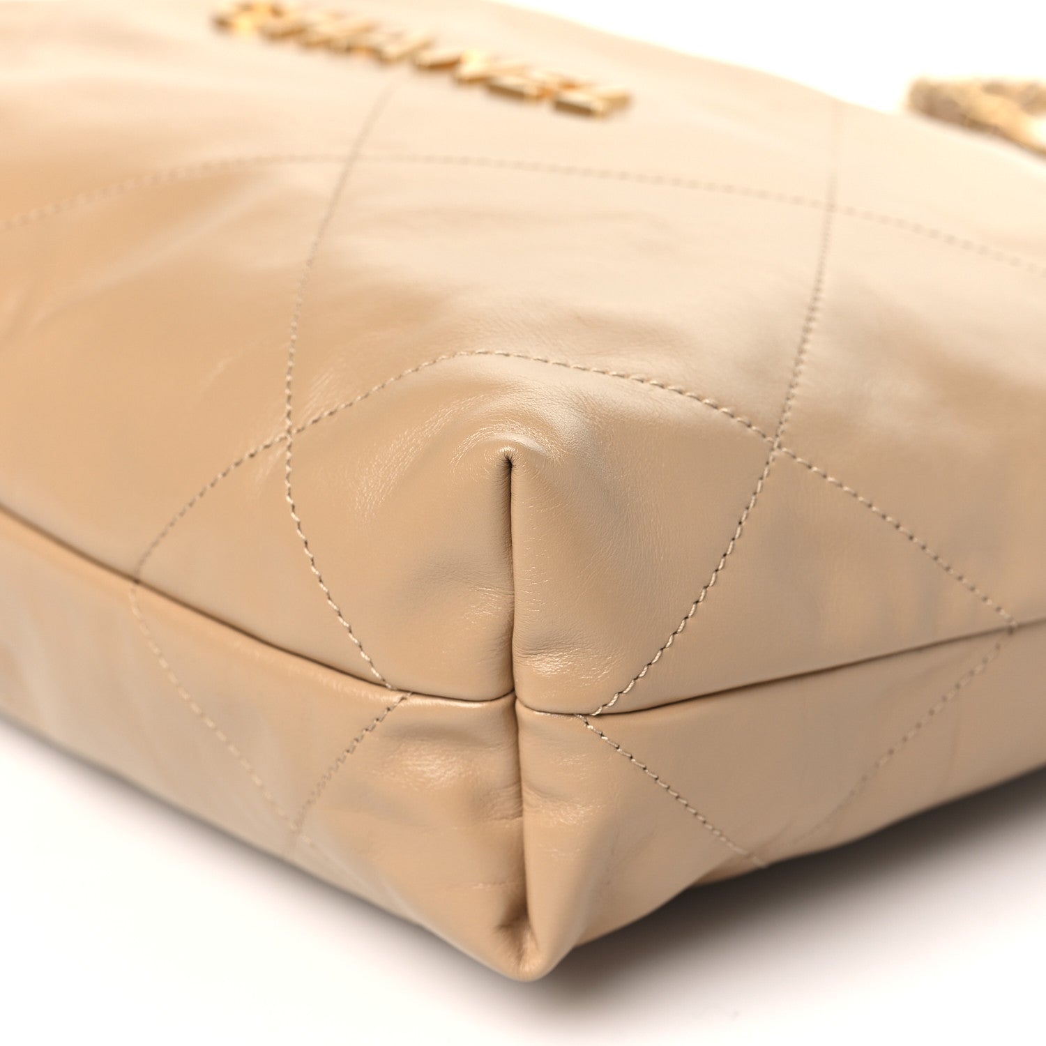 Chanel Shiny Calfskin Quilted Small Chanel 22 Beige 11 of 12