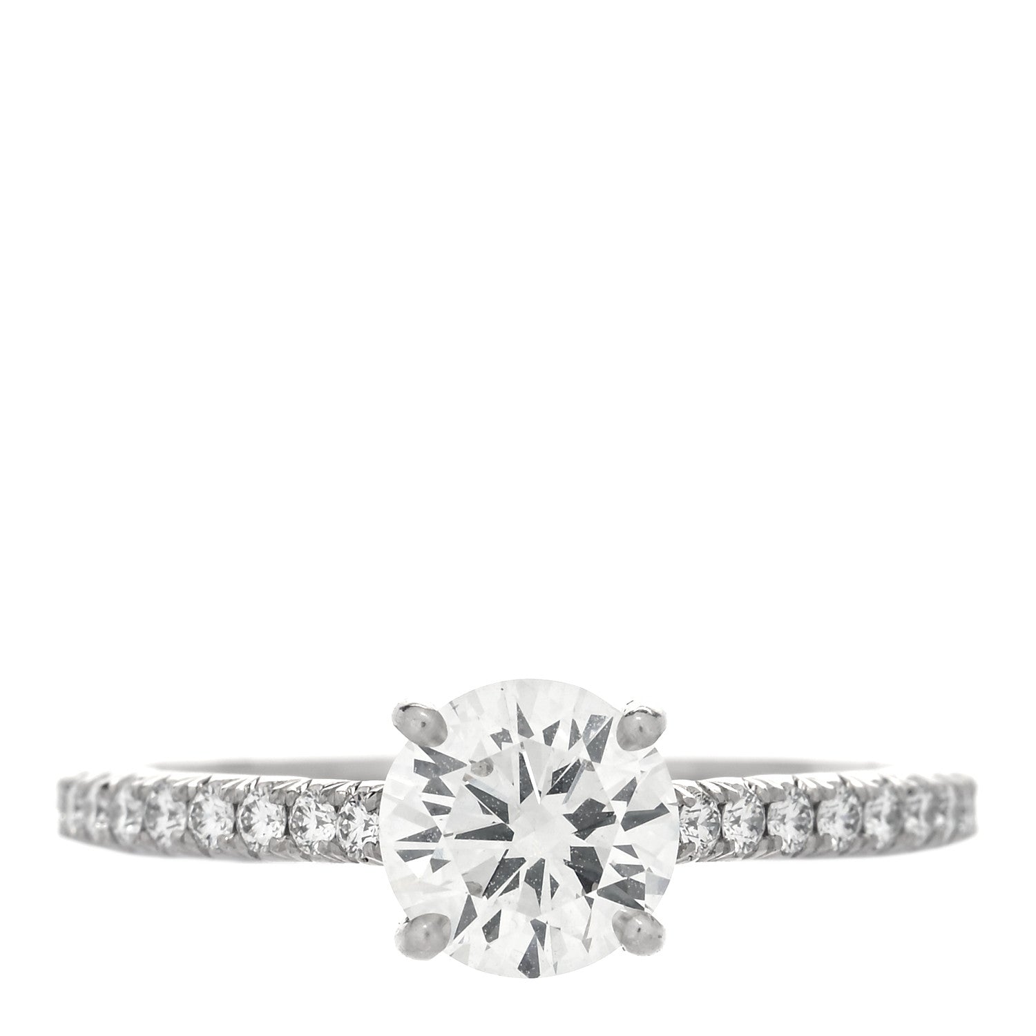 Tiffany Platinum Diamond 1.01ct Novo Engagement Ring 51 5.75 1 of 6