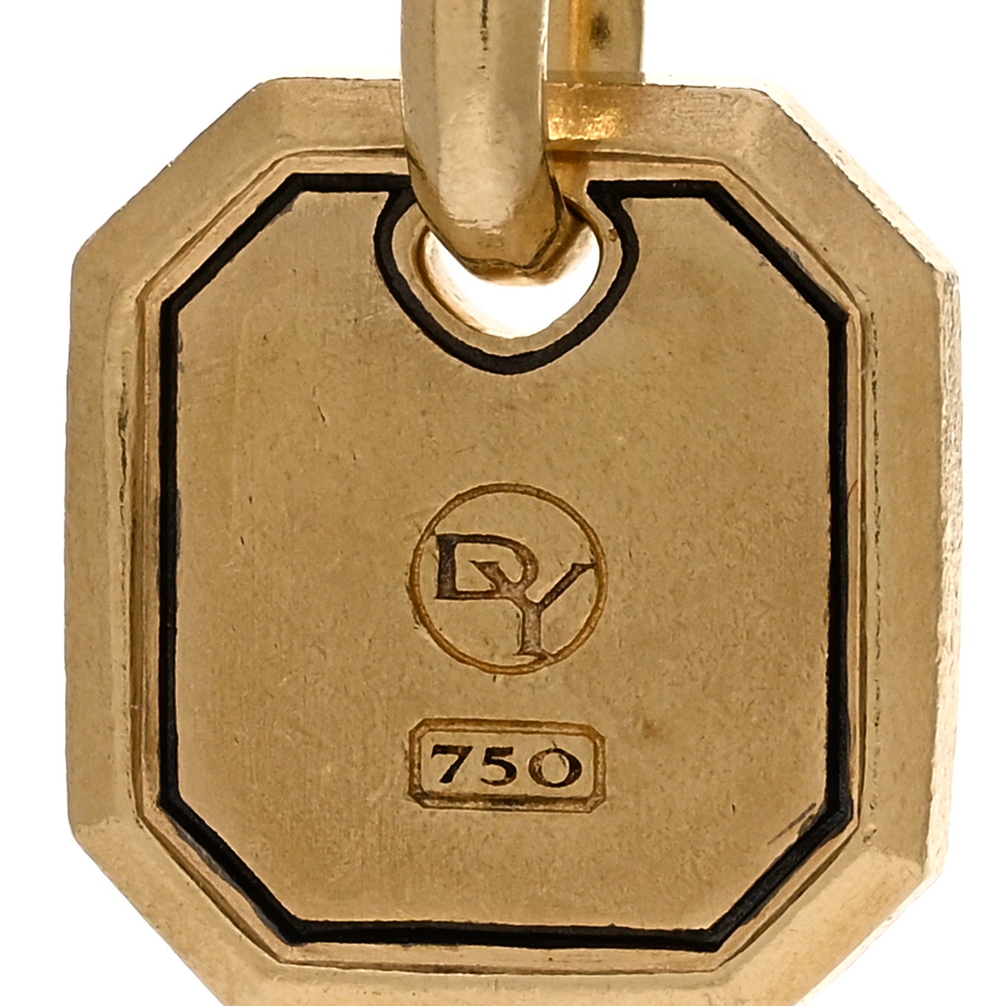 18K Yellow Gold Ruby Roman Amulet Pendant