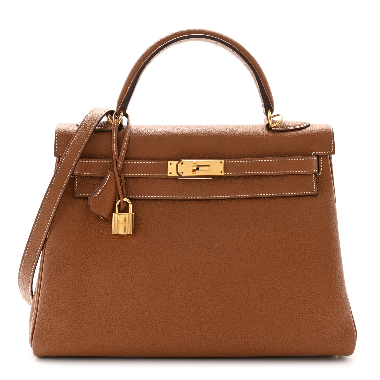 Hermes Togo Kelly Retourne 32 Gold 1 of 11