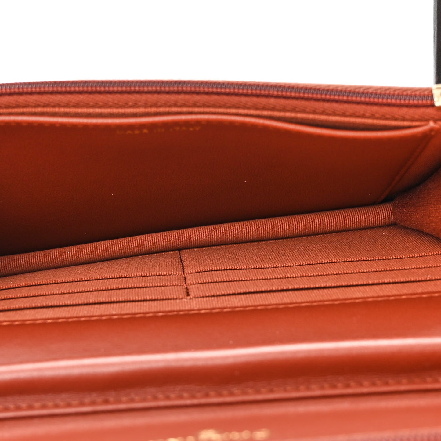 Lambskin Quilted Crystal Pearl CC Wallet On Chain WOC Brown