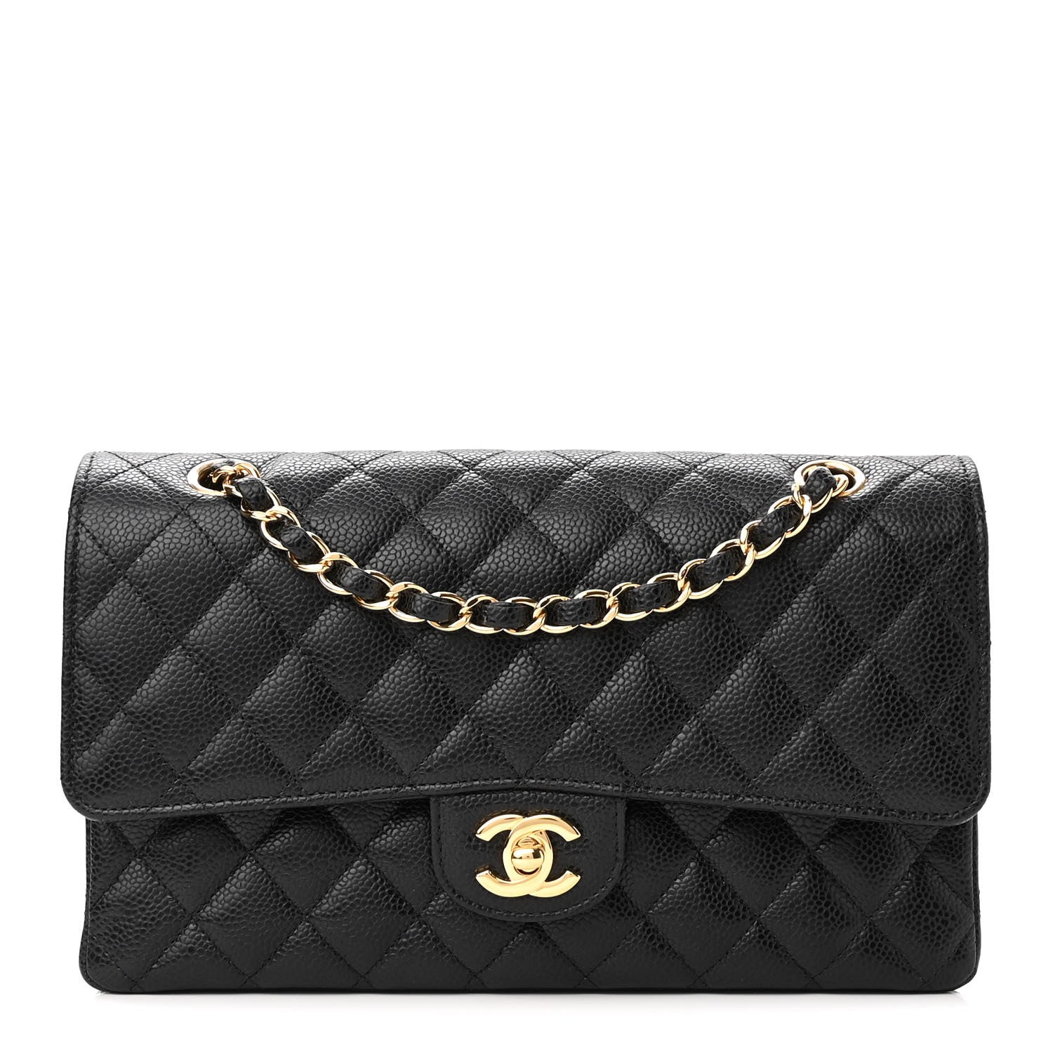 Chanel Caviar Quilted Medium Double Flap Black 1 of 11