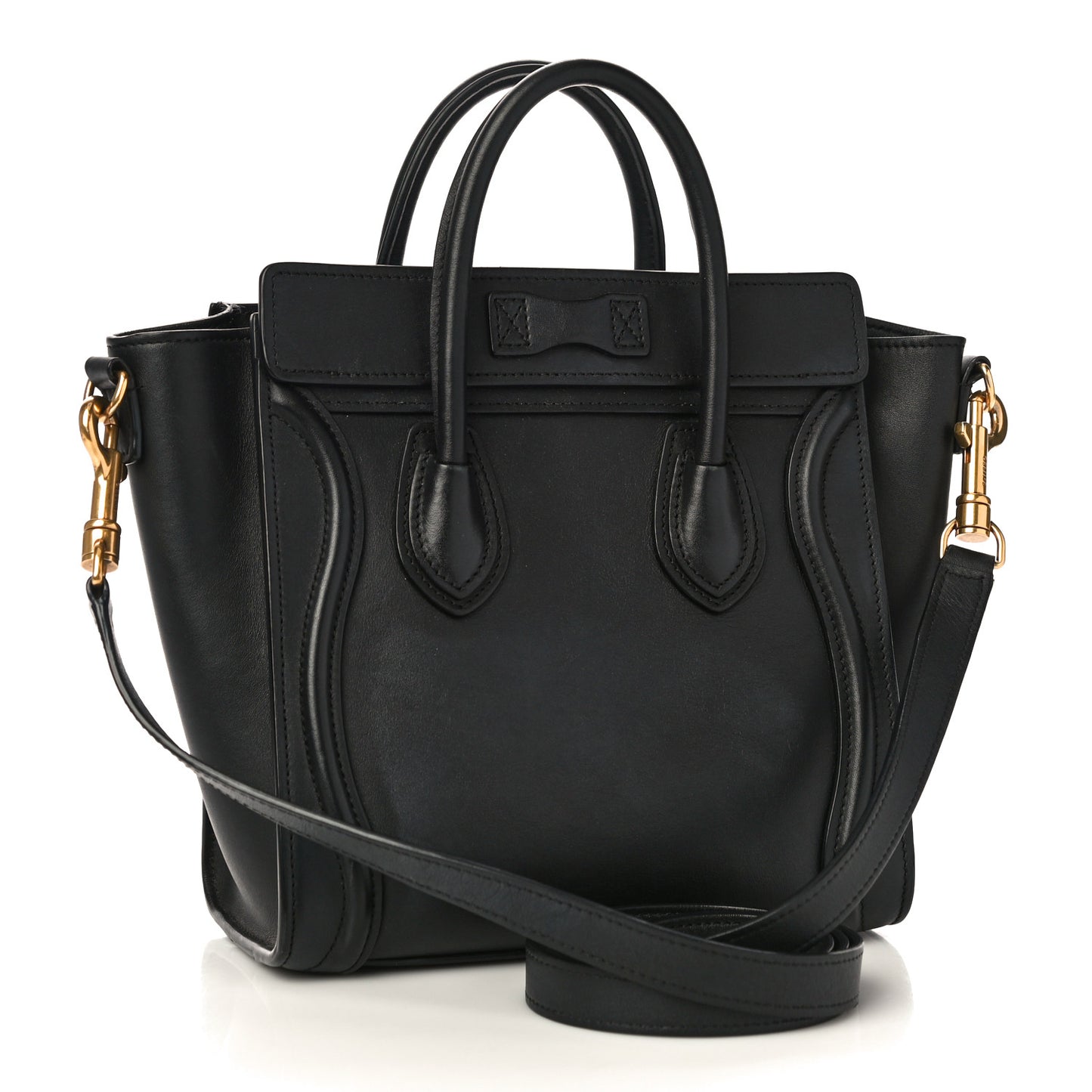 Smooth Calfskin Nano Luggage Black