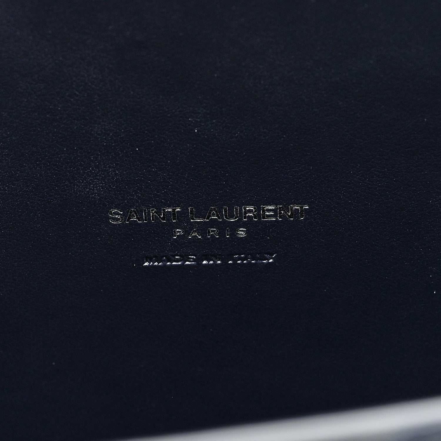 Saint Laurent Calfskin Crocodile Embossed Small Supple Sac de Jour Navy 6 of 8