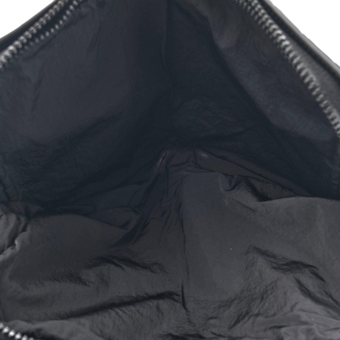 Nappa Nylon Intreccio Packable Backpack Black