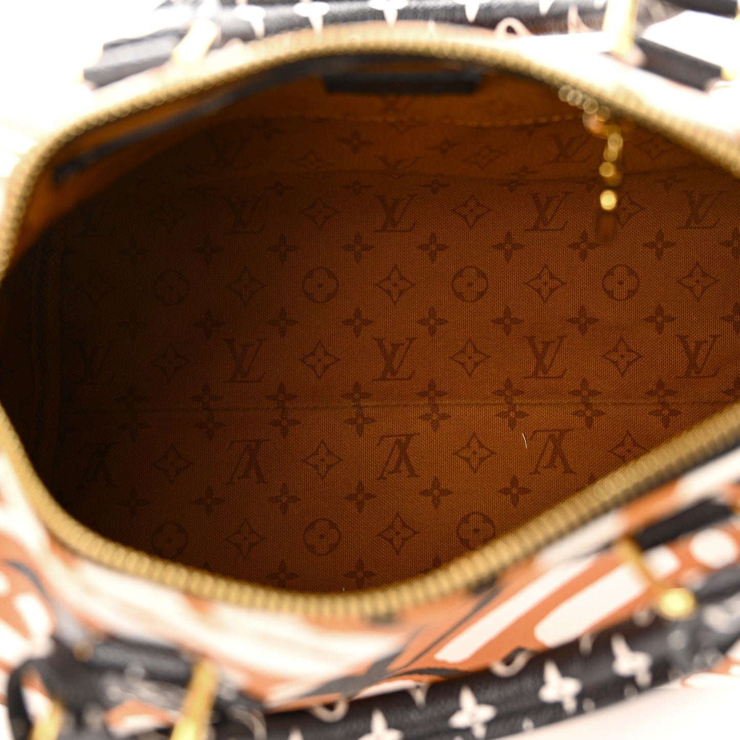 Monogram Giant Crafty Speedy Bandouliere 25 Creme Caramel